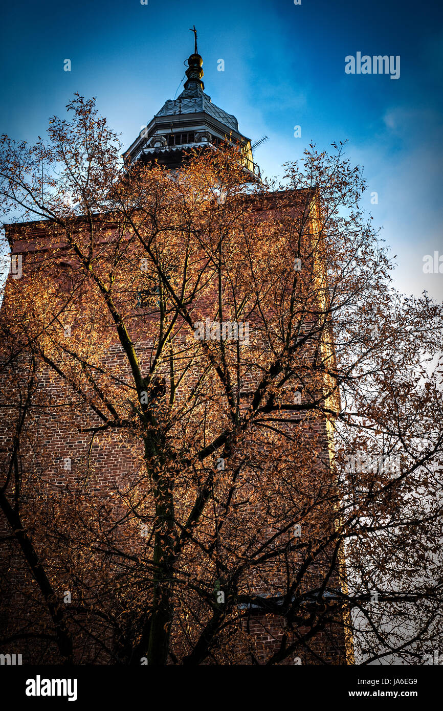 Piotrkow Trybunalski, historische Stadt. Das erste jüdische Ghetto, gegründet von deutschen im besetzten Polen während Weltkrieges zweite. Stockfoto