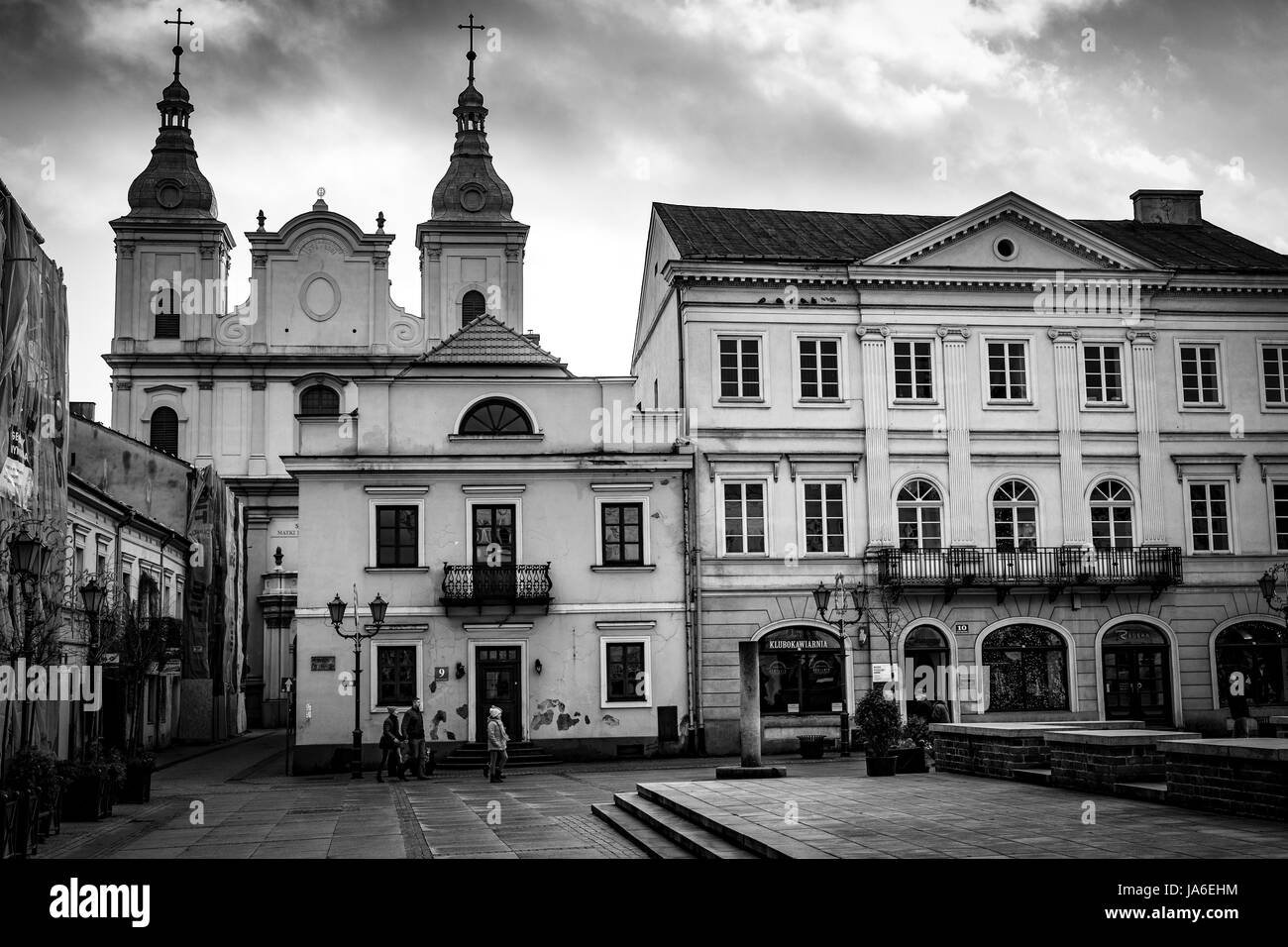 Piotrkow Trybunalski, historische Stadt. Das erste jüdische Ghetto, gegründet von deutschen im besetzten Polen während Weltkrieges zweite. Stockfoto