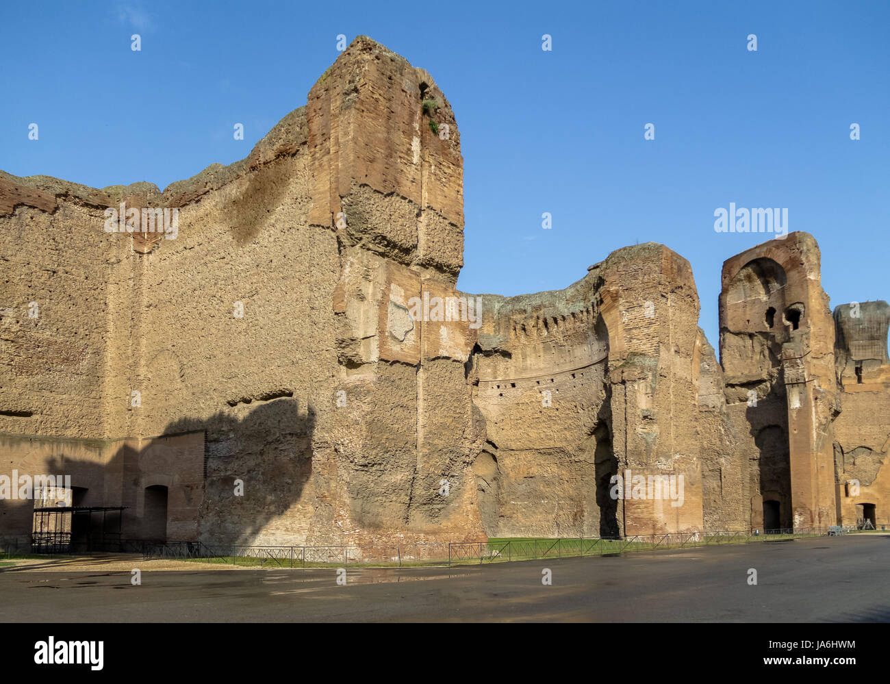 Bäder von Caracalla (Termas di Caracalla) Ruinen - Rom, Italien Stockfoto