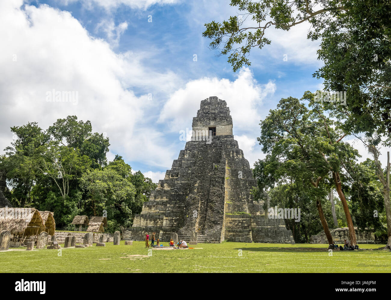 Maya Tempel ich (Gran Jaguar) im Tikal National Park - Guatemala Stockfoto