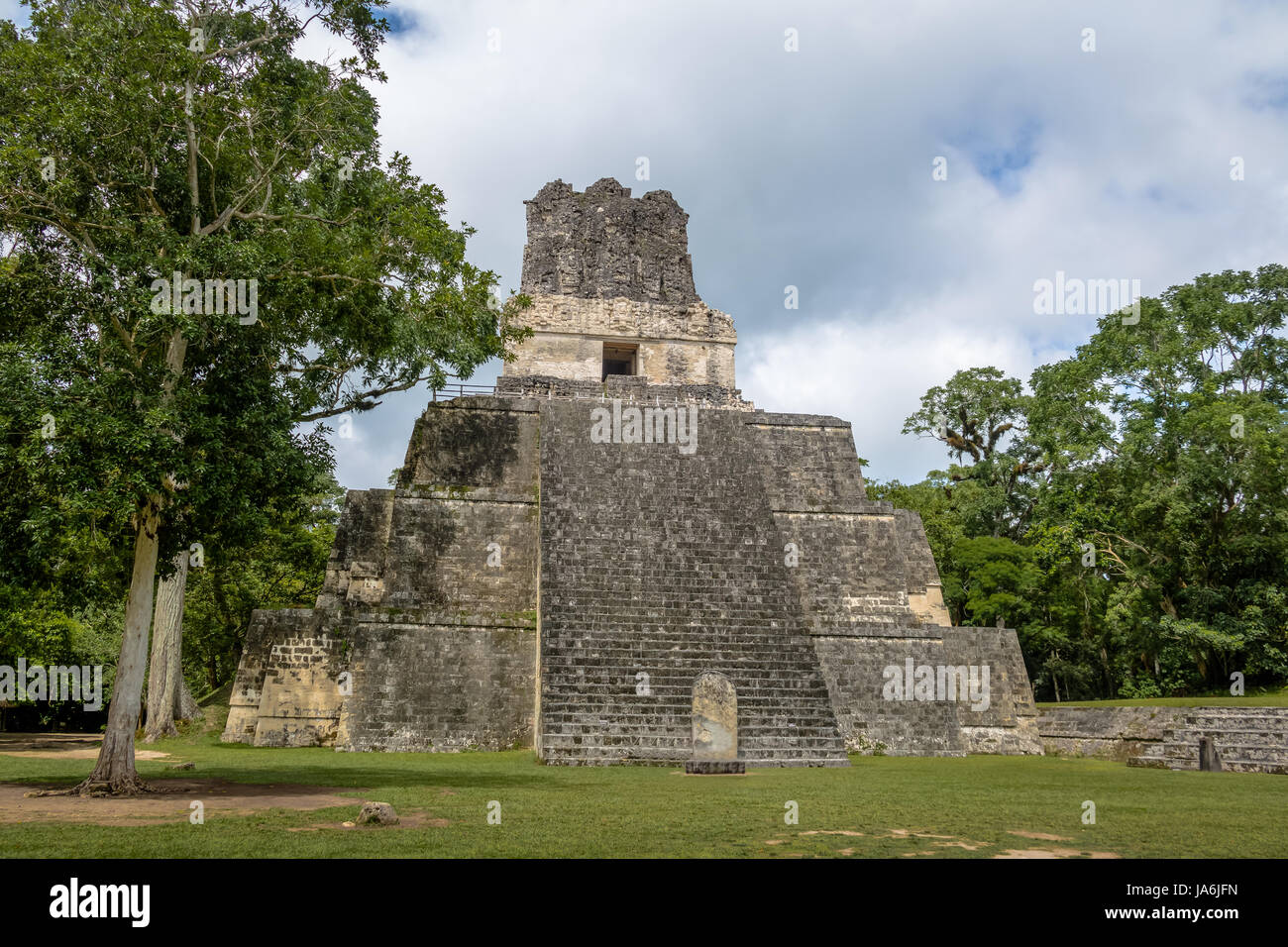 Maya-Tempel II im Tikal National Park - Guatemala Stockfoto