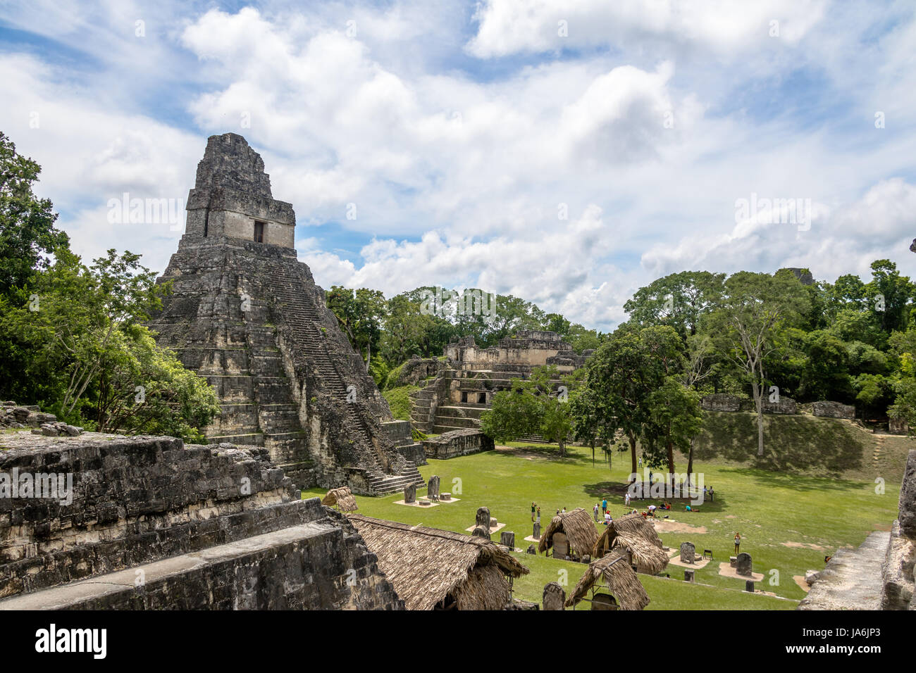 Maya Tempel ich (Gran Jaguar) im Tikal National Park - Guatemala Stockfoto