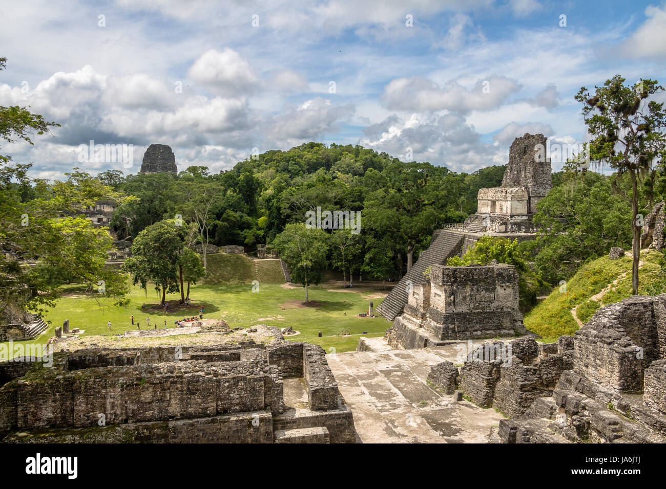 Maya-Tempel II im Tikal National Park - Guatemala Stockfoto