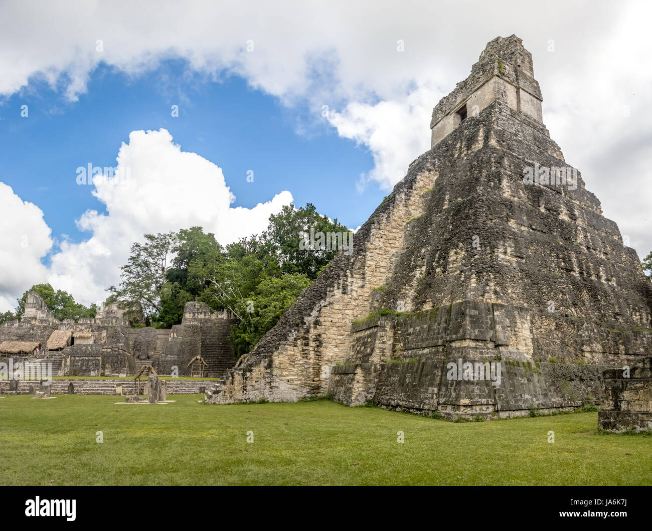 Maya Tempel ich (Gran Jaguar) im Tikal National Park - Guatemala Stockfoto