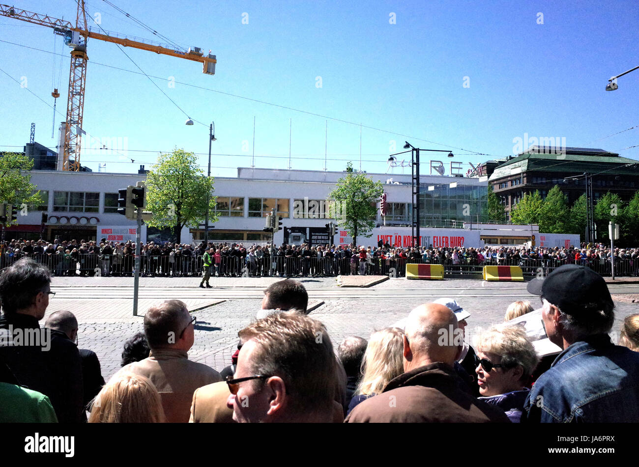 Militärparade In Helsinki 2017 Stockfoto
