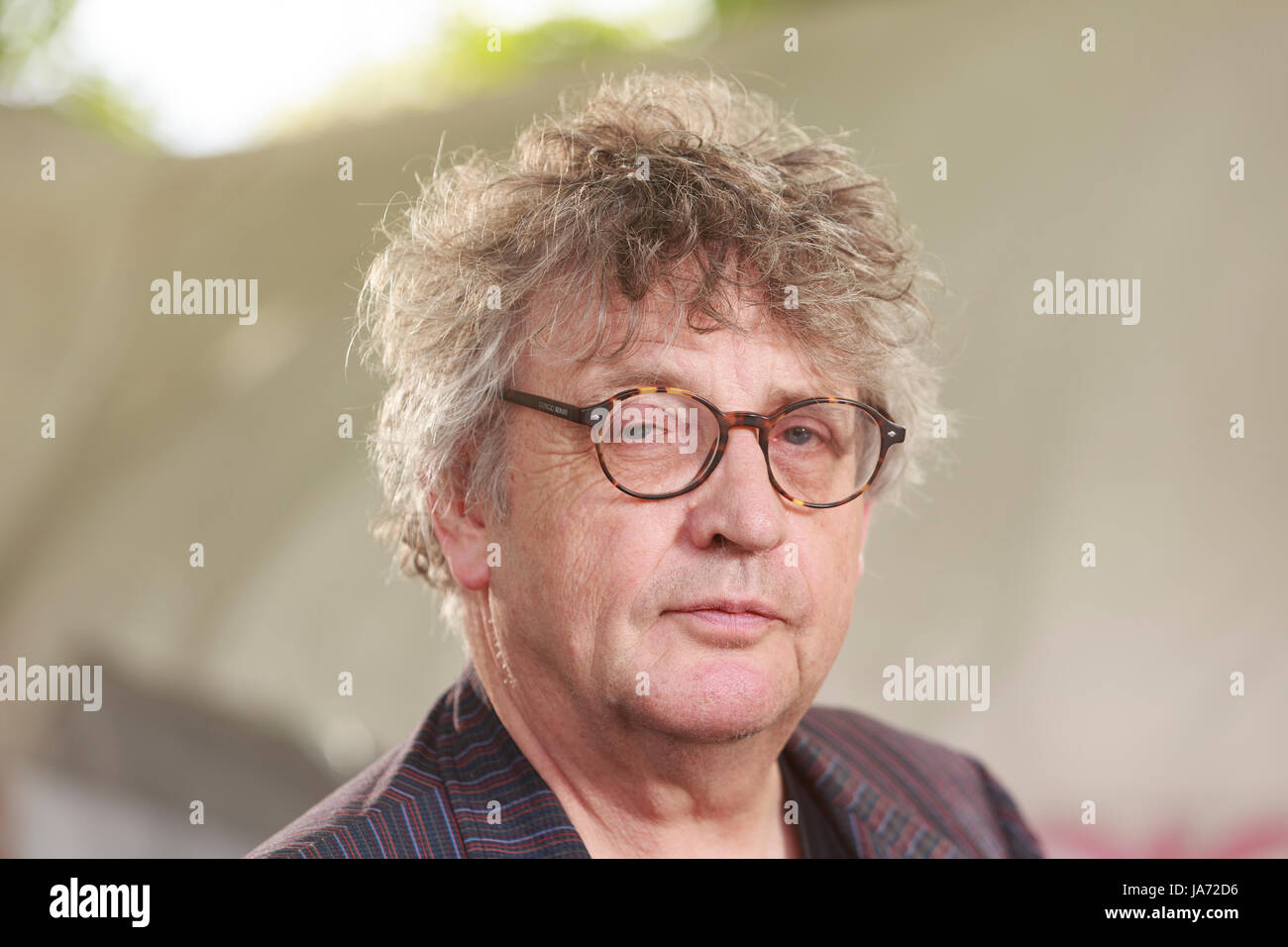 Edinburgh, Schottland 24. August. Tag 13 Edinburgh International Book Festival. Im Bild: Paul Muldoon, irischer Dichter. Er verfügt über mehr als 30 Sammlungen veröffentlicht und gewann den Pulitzer-preis für Poesie und dem Eliot Preis. Credit: Pako Mera/Alamy leben Nachrichten Stockfoto