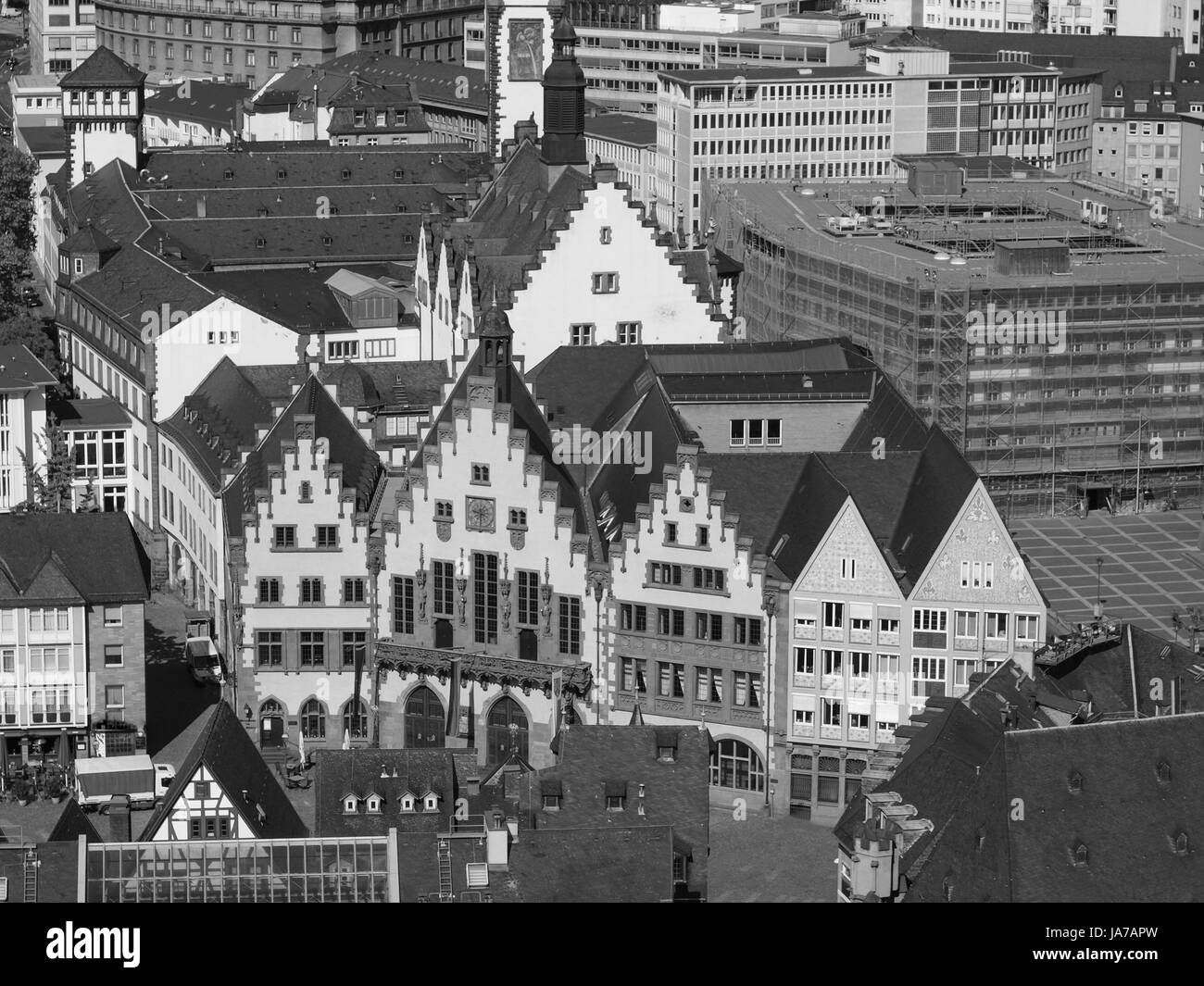 Roemerberg Altstadt in Frankfurt Am Main Deutschland Stockfoto