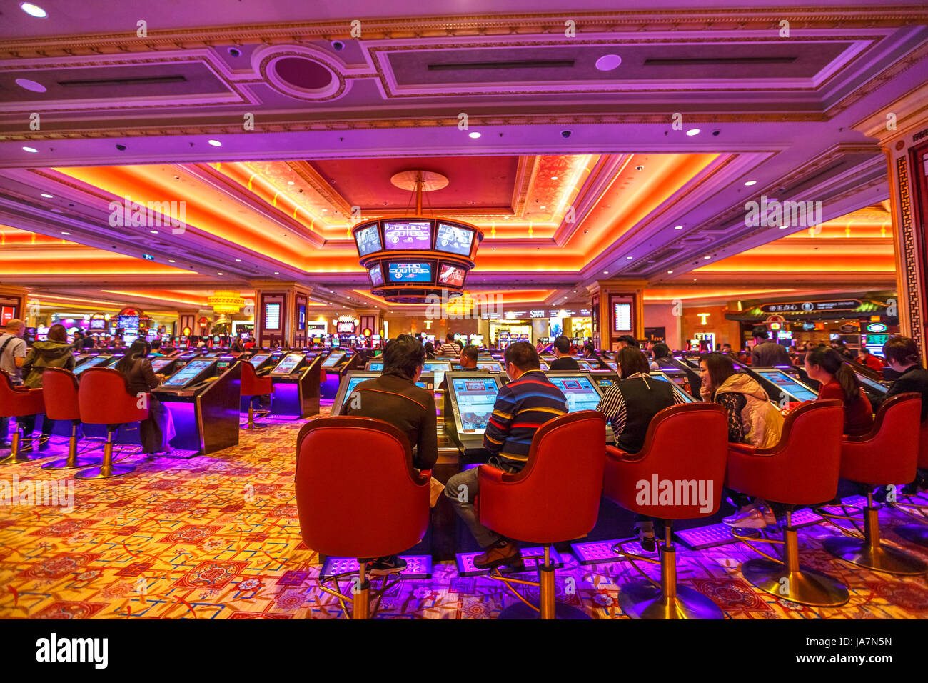 Das Venetian Casino indoor Stockfoto