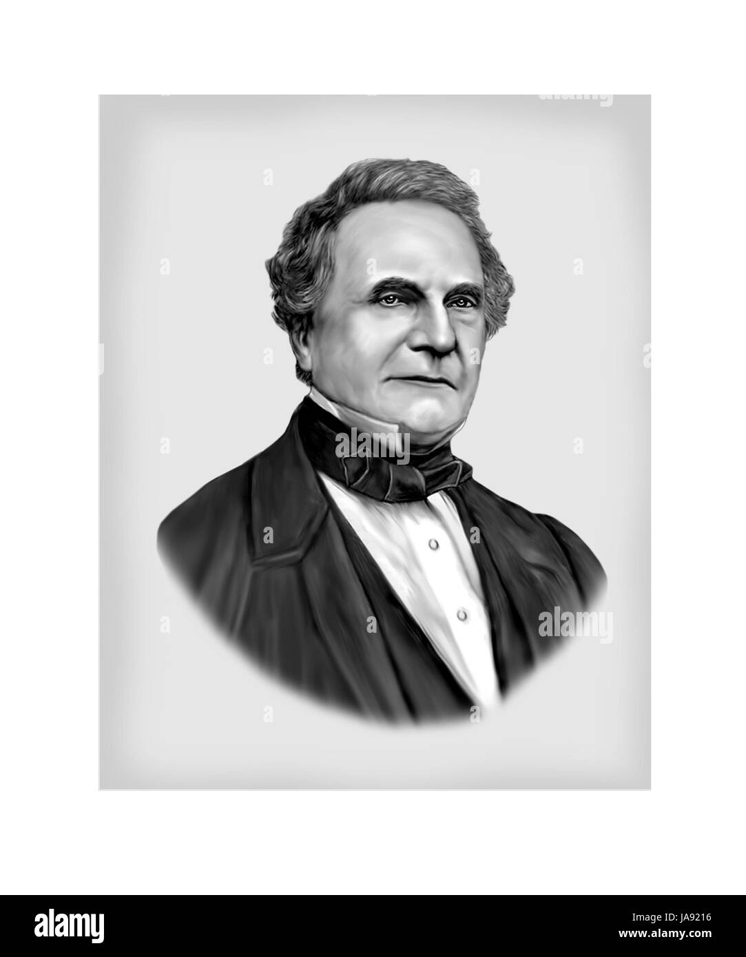 Charles Babbage, 1791-1871, Mathematiker, Maschinenbau-Ingenieur, Universalgelehrter Stockfoto