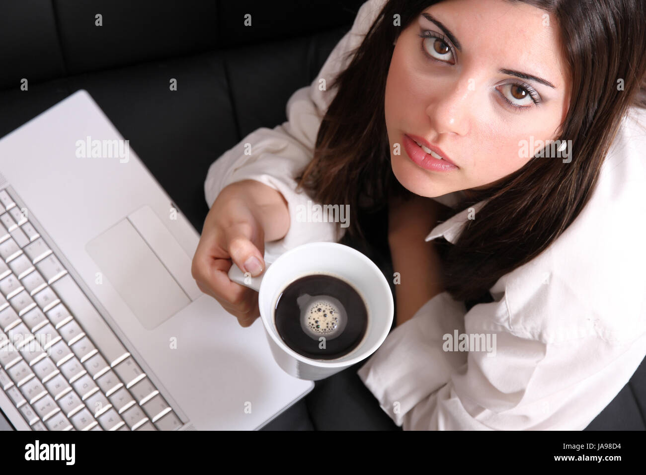 Frau, Mensch, Menschen, Menschen, Folk, Personen, Mensch, Mensch, Laptop, Stockfoto