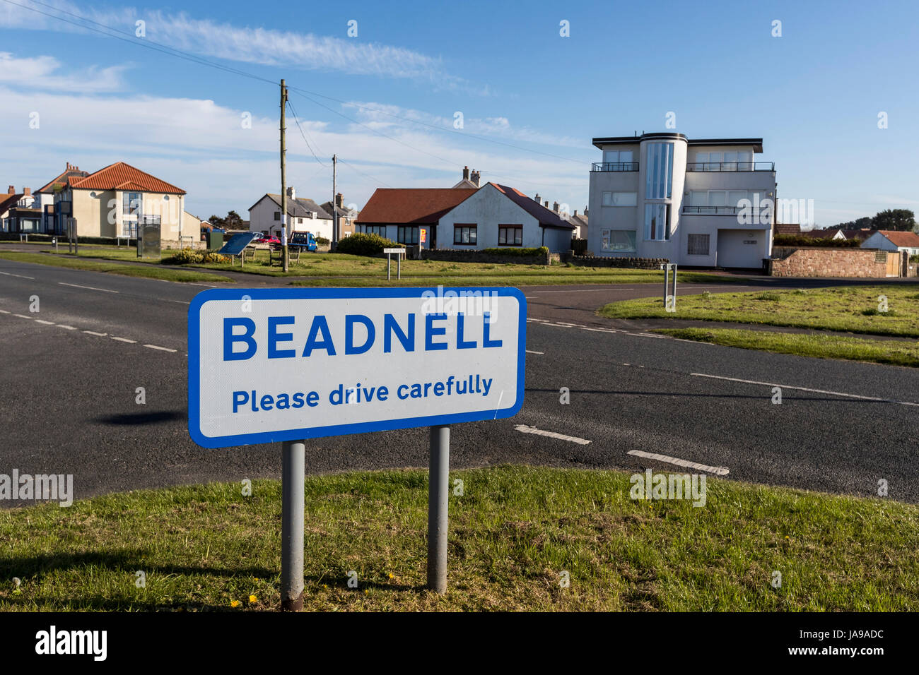 Beadnell Bay, Northumberland. Stockfoto