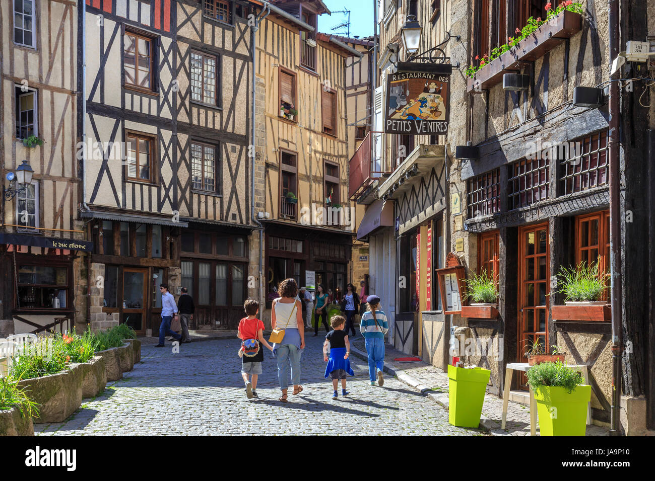 Frankreich, Haute Vienne, Limoges, Strasse Boucherie in Chateau Nachbarschaft Stockfoto