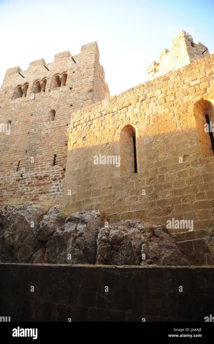 Spanien, Castillo de loarre Loarre, Schloss Stockfoto