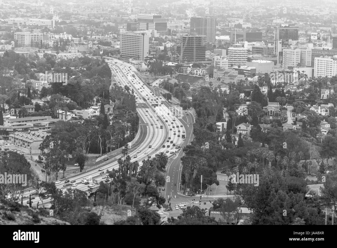 Skyline von Hollywood Stockfoto