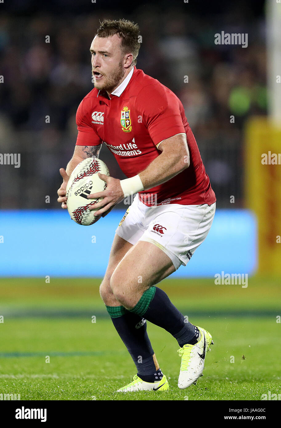 Britische und irische Lions Stuart Hogg während des Tour-Spiels im toll Stadium, Whangarei, Neuseeland. DRÜCKEN SIE VERBANDSFOTO. Bilddatum: Samstag, 3. Juni 2017. Siehe PA Story RUGBYU Lions. Bildnachweis sollte lauten: David Davies/PA Wire. Stockfoto