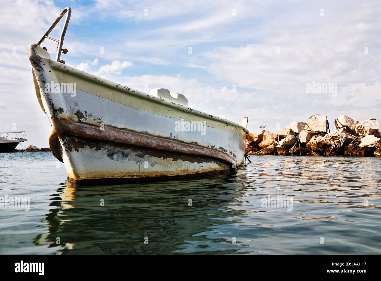 Hafen Sie, Häfen, Ruderboot, Segelboot, Kroatien, Dock, Verankerung, Stockfoto