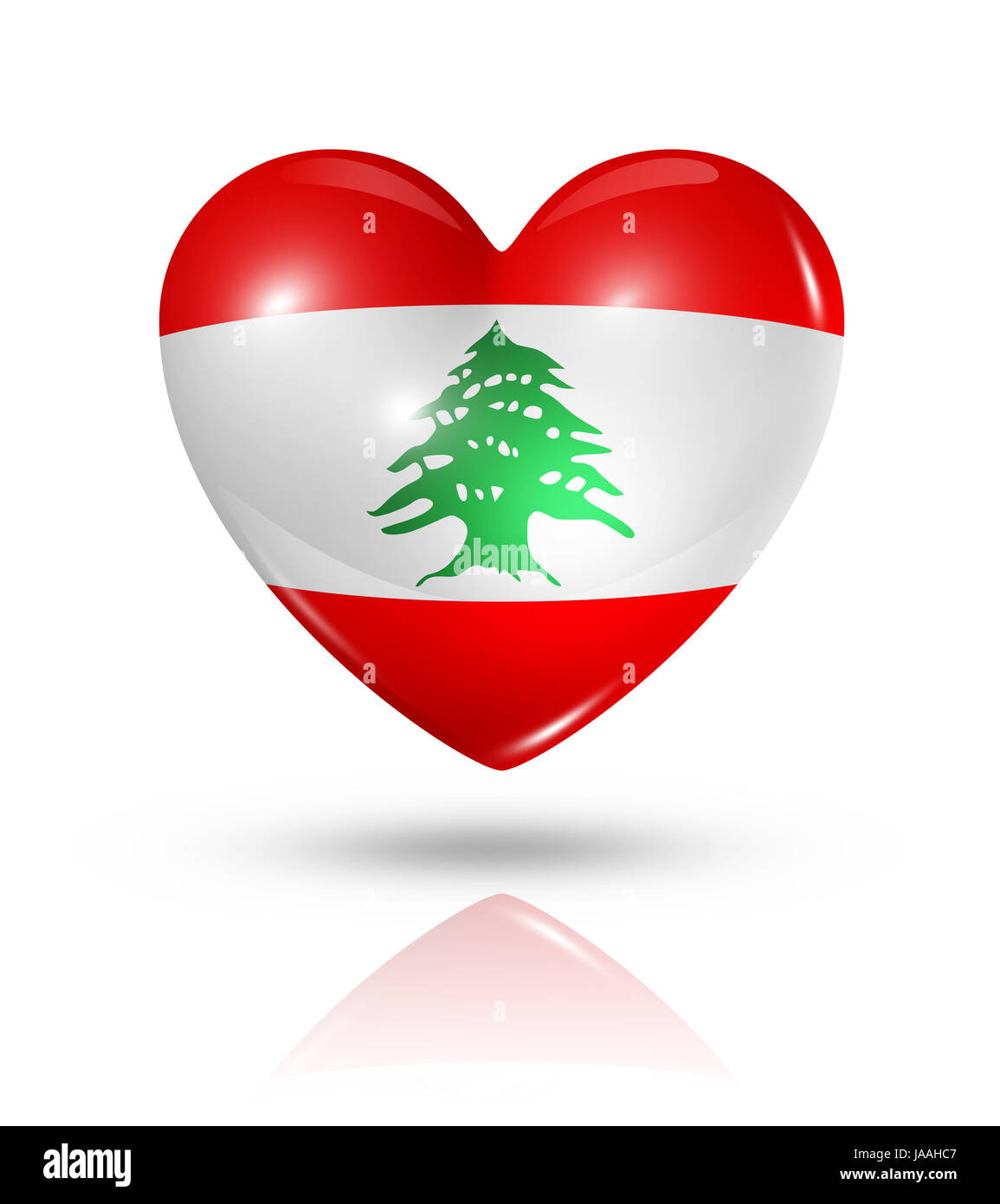 Flagge, Libanon, Liebe, verliebt, verliebte sich in Herz, Liebe, Symbol