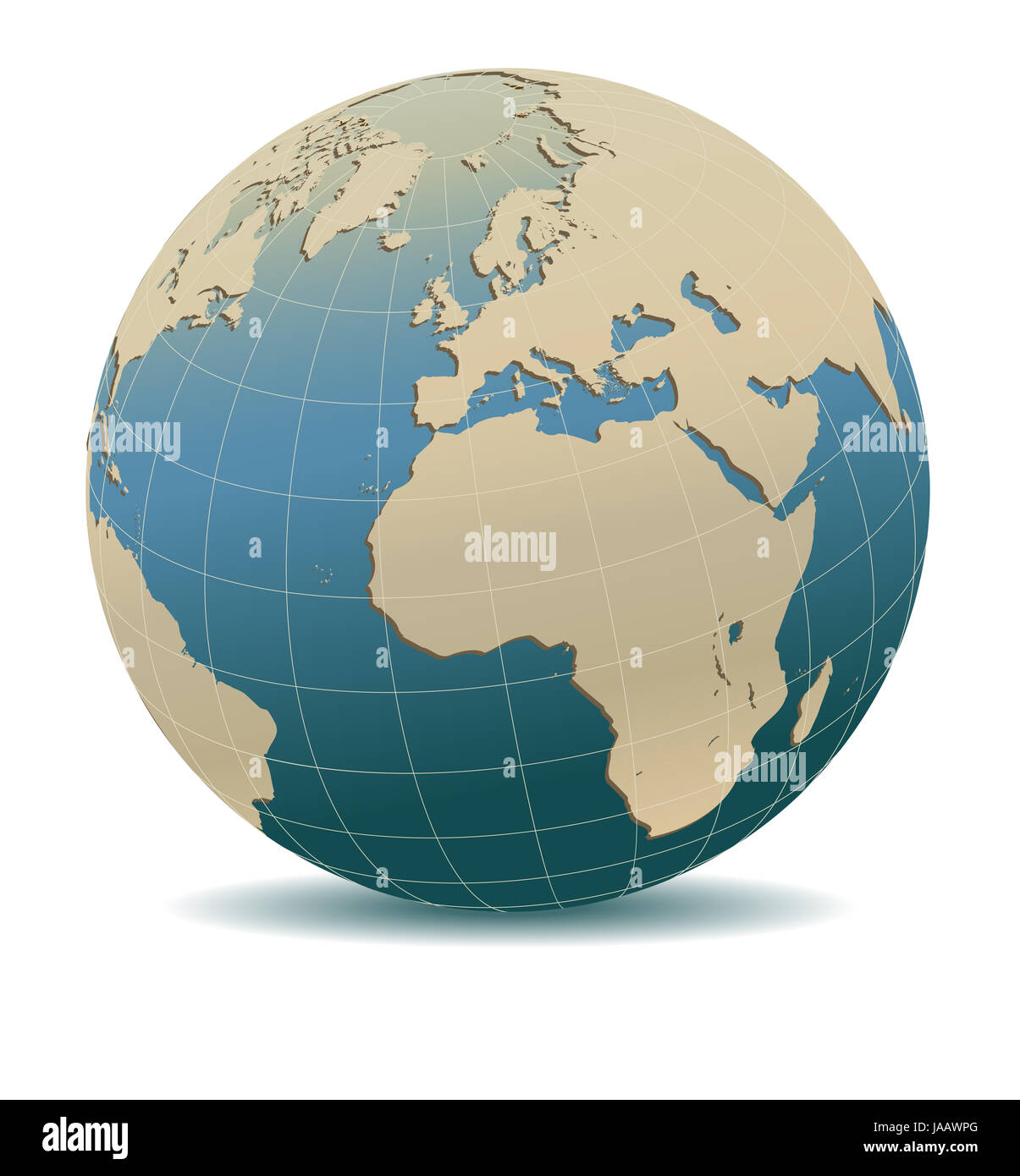 Retro-Style Europa und Afrika, globalen Welt, Elemente des Bildes von der NASA eingerichtet Stockfoto Retro-Style Europa und Afrika, globalen Welt, Elemente des Bildes von der NASA eingerichtet Stockfoto