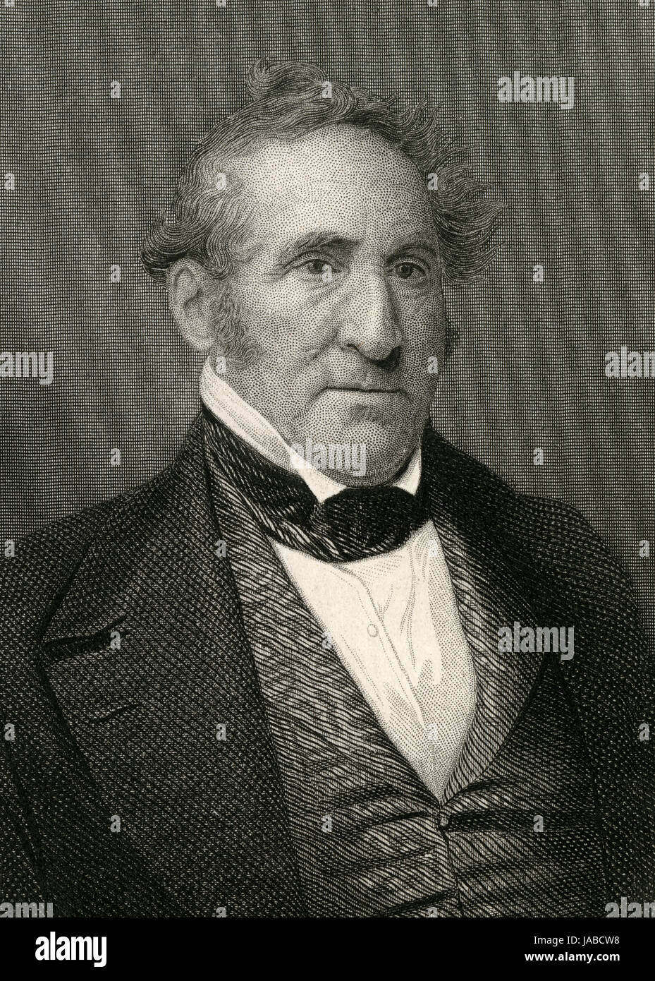 Antike c1860 Gravur, Thomas Benton. Thomas Hart Benton (1782 – 1858) war ein US-Senator aus Missouri und ein überzeugter Verfechter der Westexpansion der Vereinigten Staaten. QUELLE: ORIGINAL GRAVUR. Stockfoto