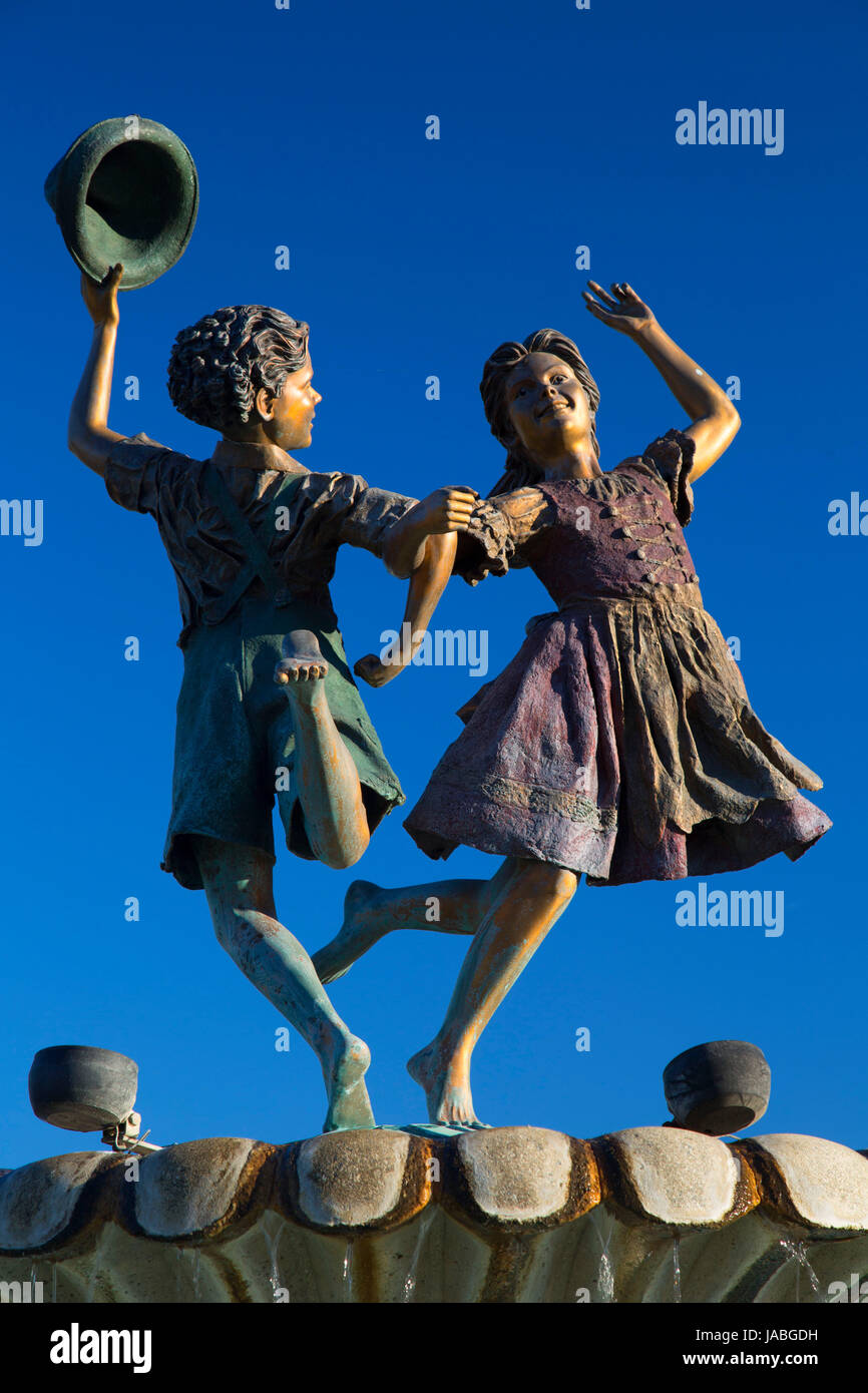 Oktoberfest-Freude-Statue, Mount Angel, Oregon Stockfoto