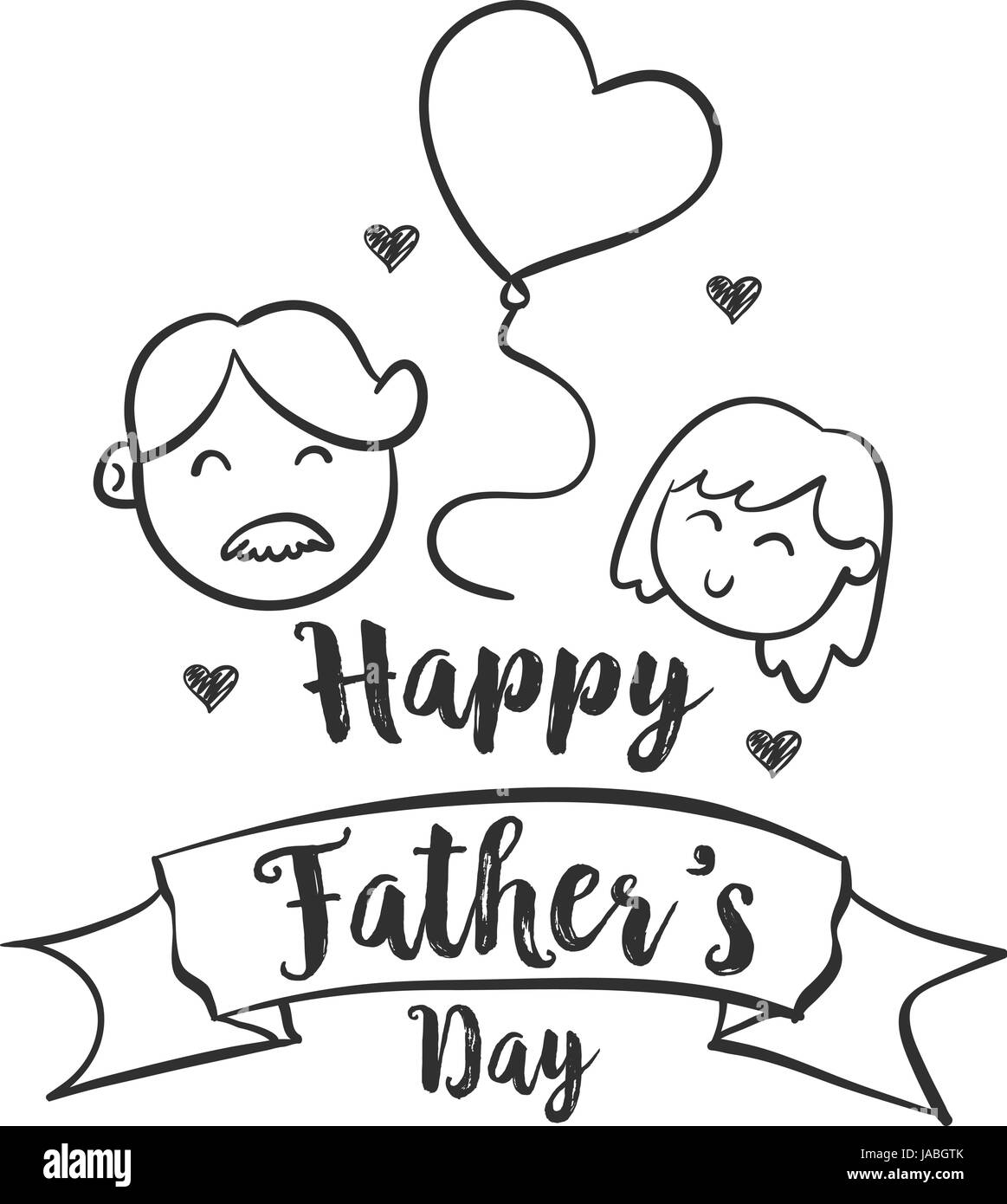 Feier-glücklicher Vater-Tag-Stil Stock Vektor