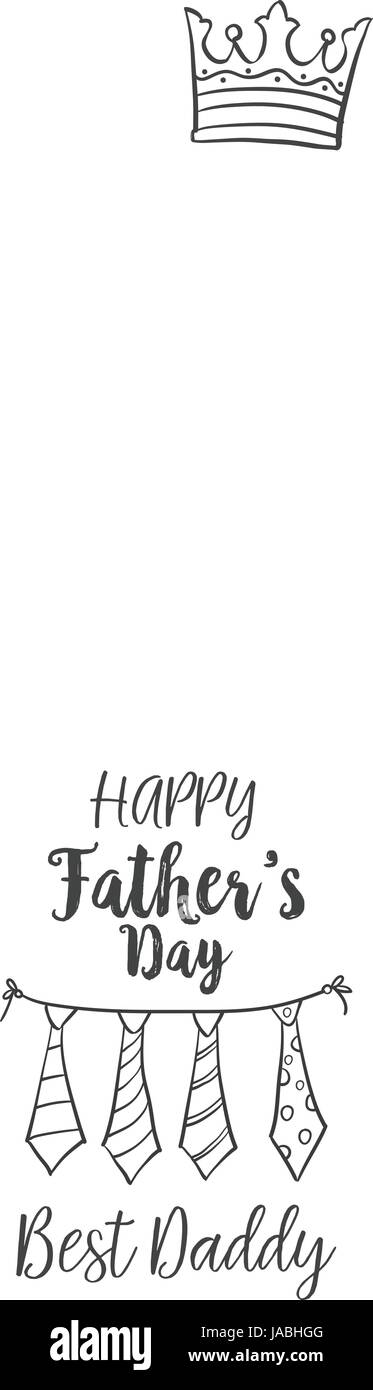 Glücklicher Vater Tag Stil Vektorgrafiken Stock Vektor