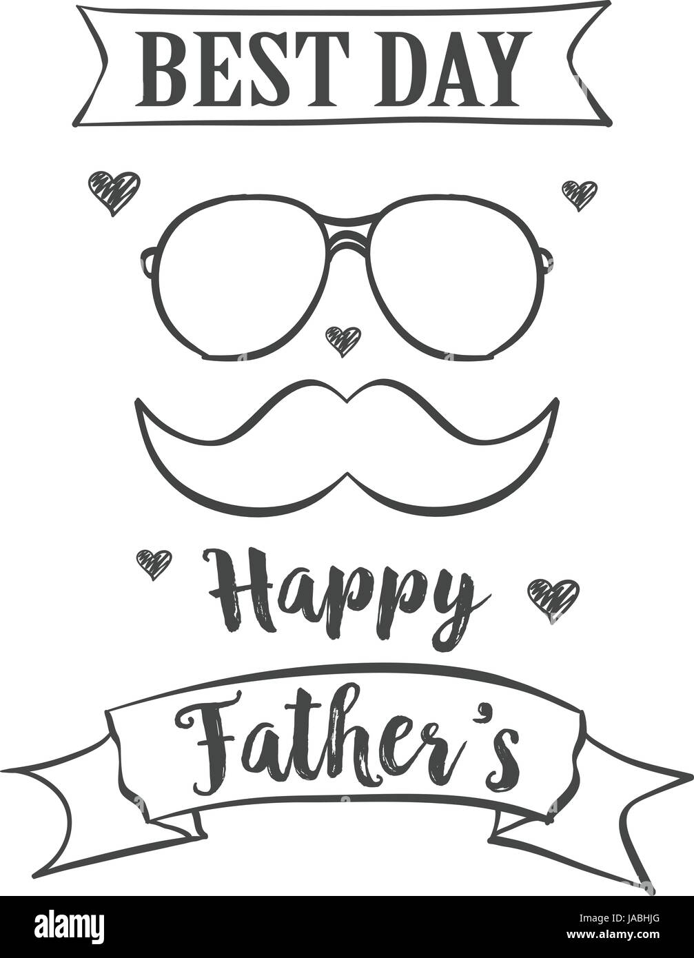 Karte für Vater Day Feier Stock Vektor