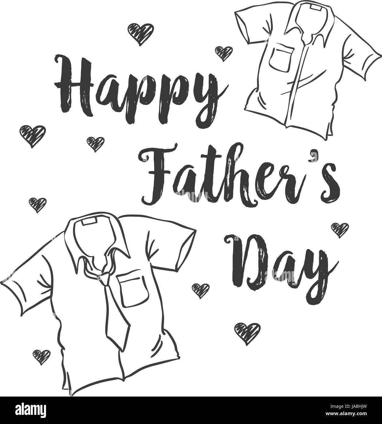 Glücklicher Vater Tag Kartenformat Stock Vektor