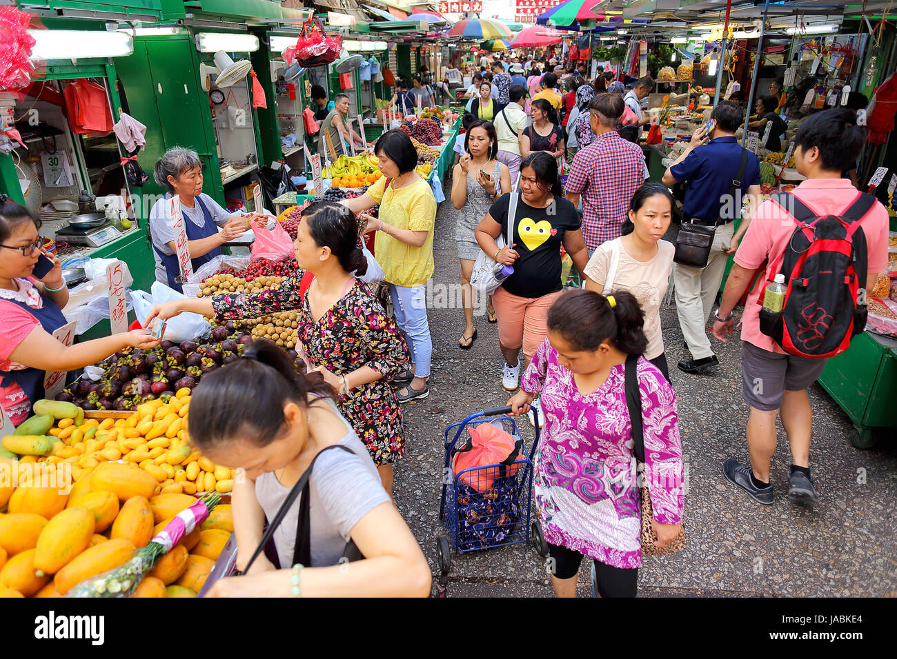 Wet Market in Hong Kong Stockfoto