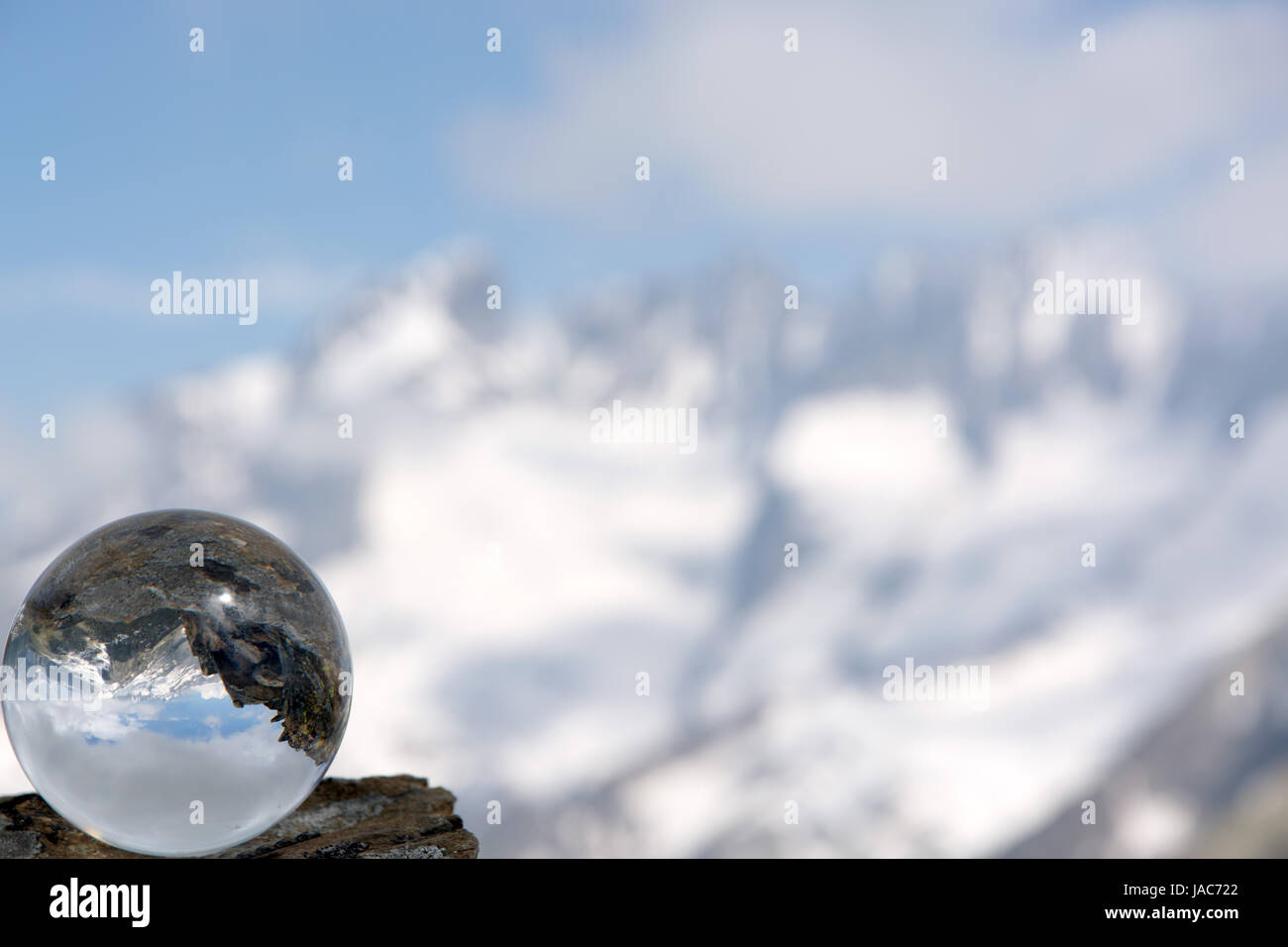 Schweiz, Wallis, Aletsch Gletscher Stockfoto