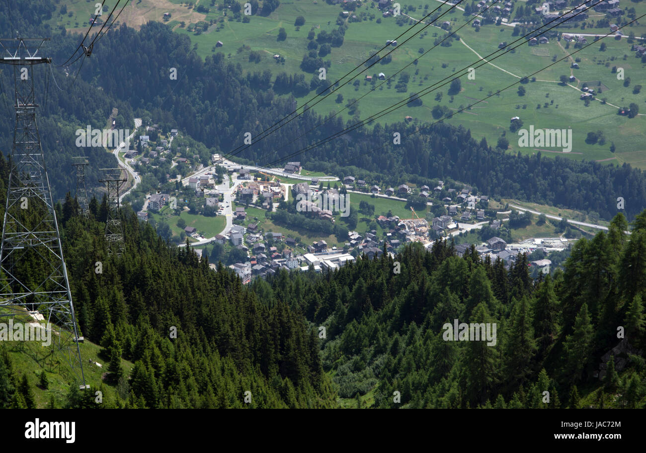 Schweiz, Wallis, Aletsch Stockfoto