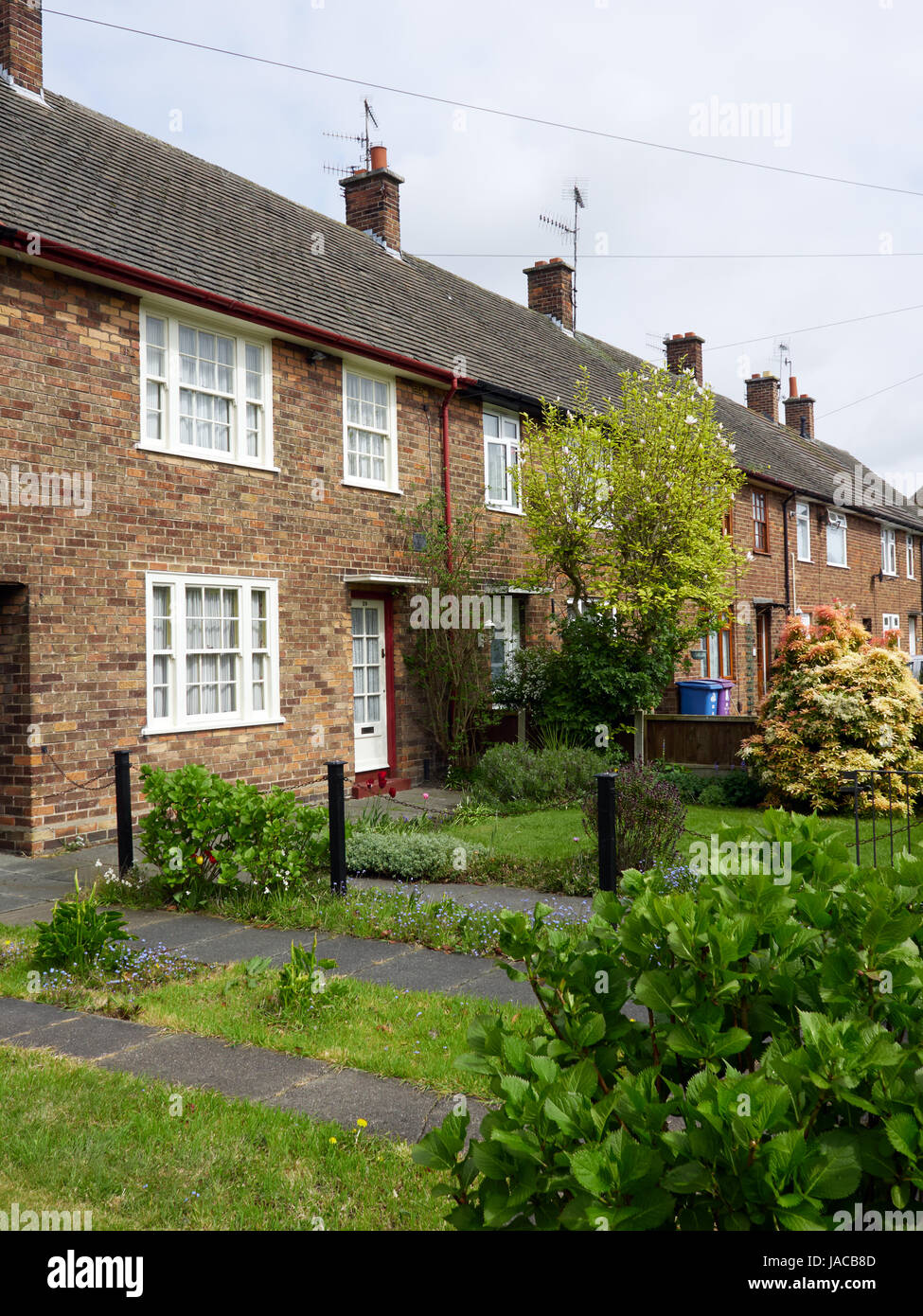 Außerhalb von 20 Forthlin Road, Liverpool, dem Elternhaus von Paul McCartney Stockfoto