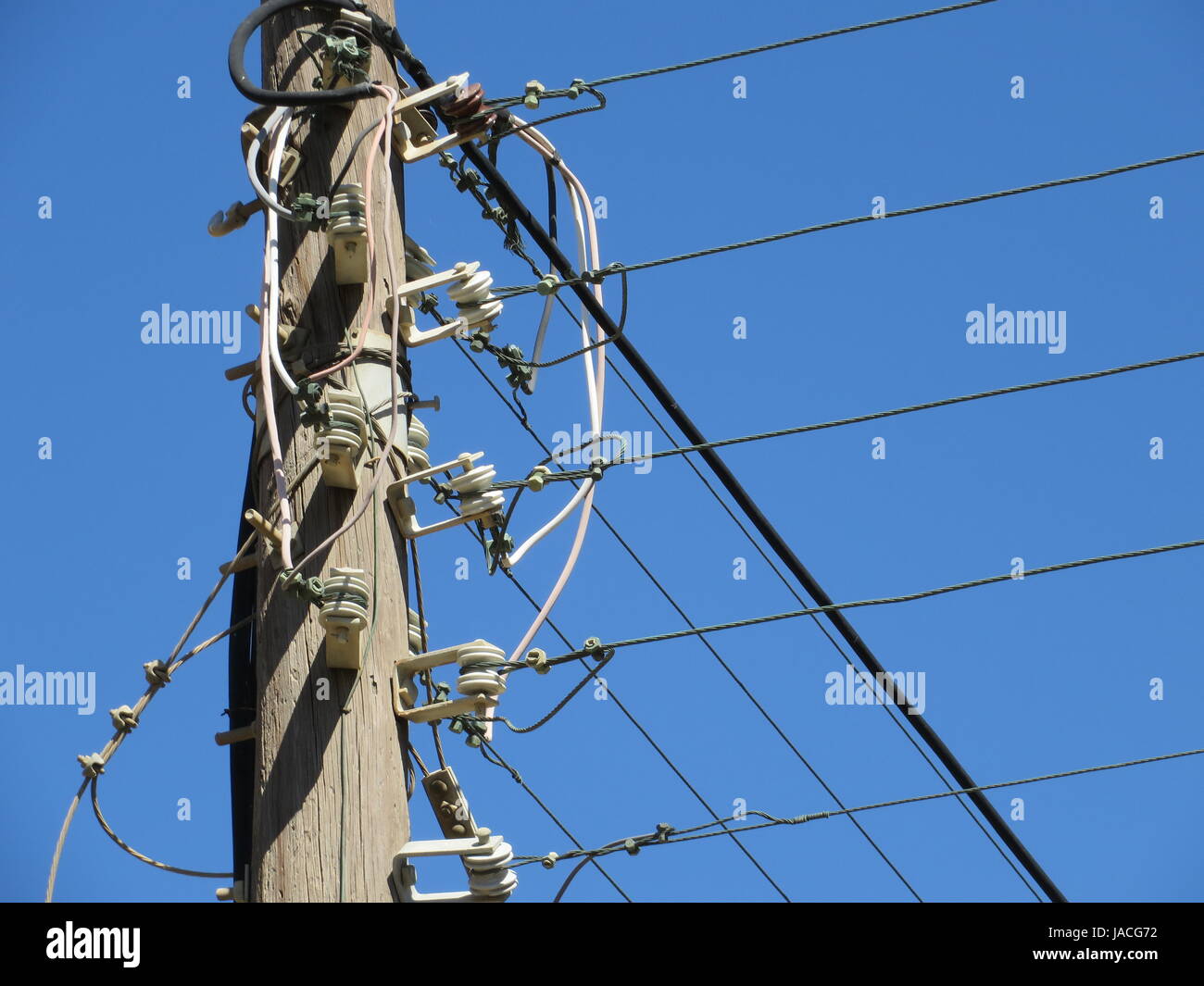 Strommast Stockfoto