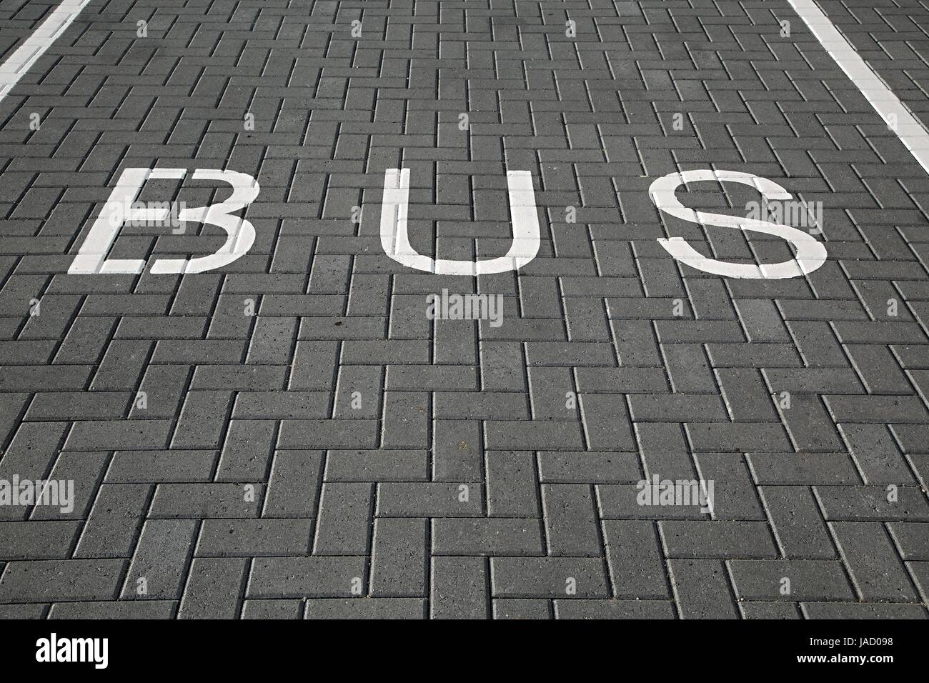 Bus-Bahn-Zeichen Stockfoto
