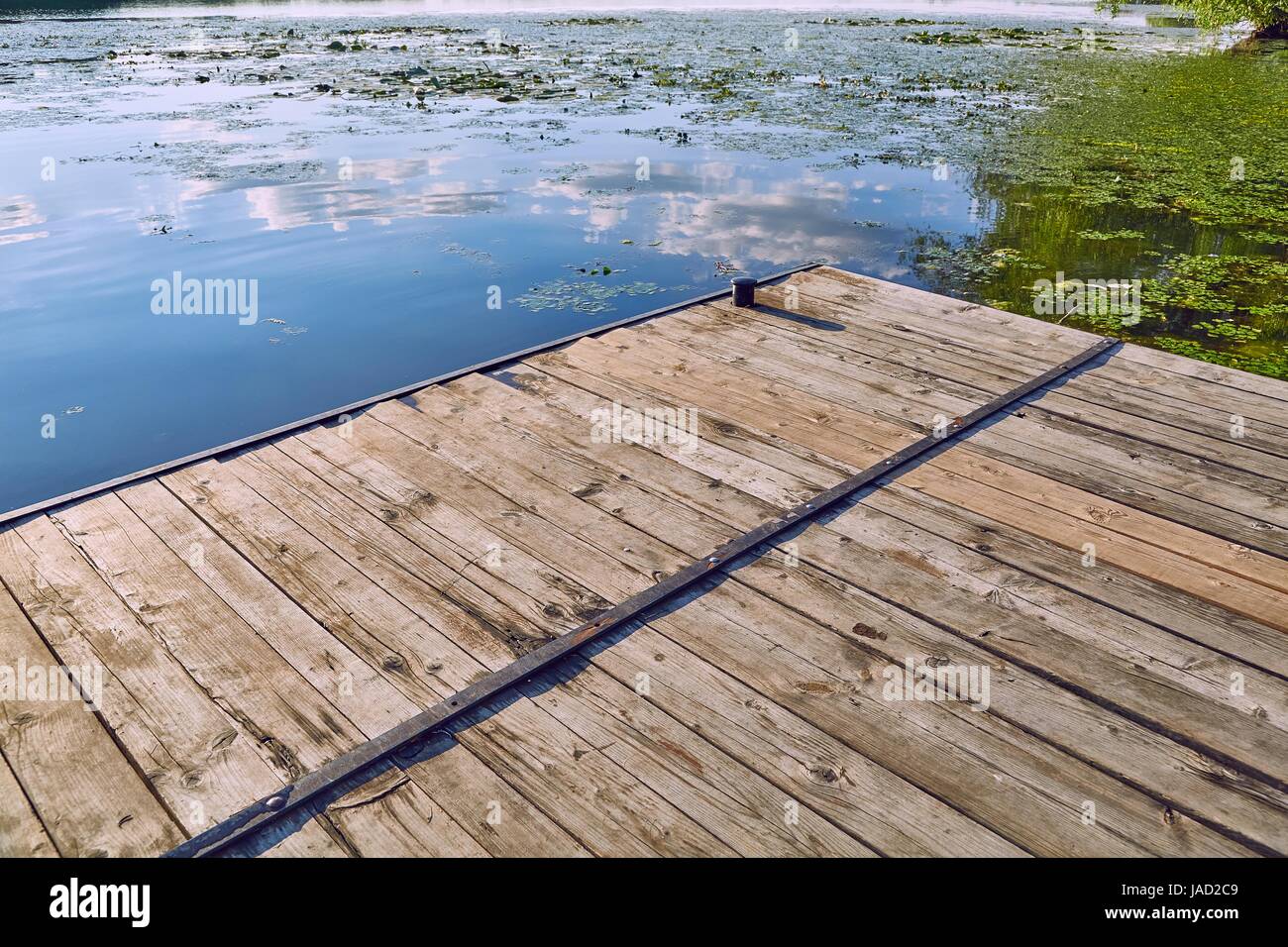 Am See Pier detail Stockfoto