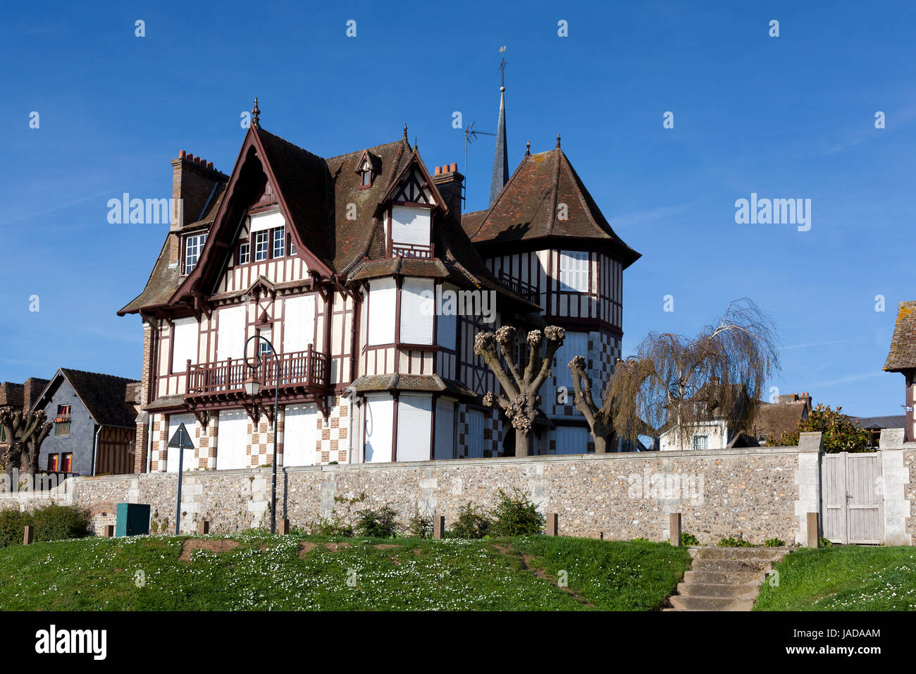 Haus in Les Andelys, Eure, Haute-Normandie, Frankreich Stockfoto