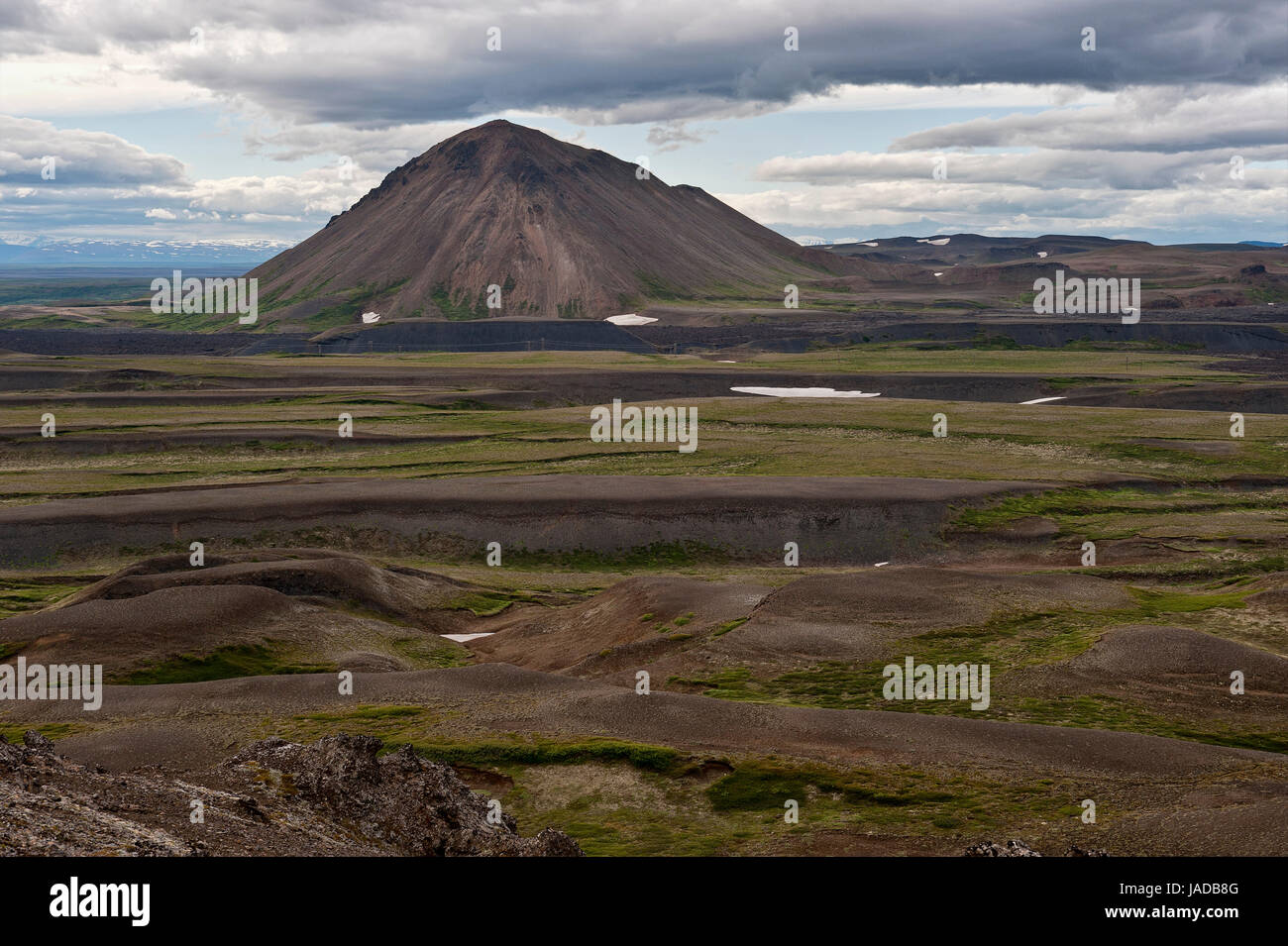 Island krafla Caldera Stockfoto