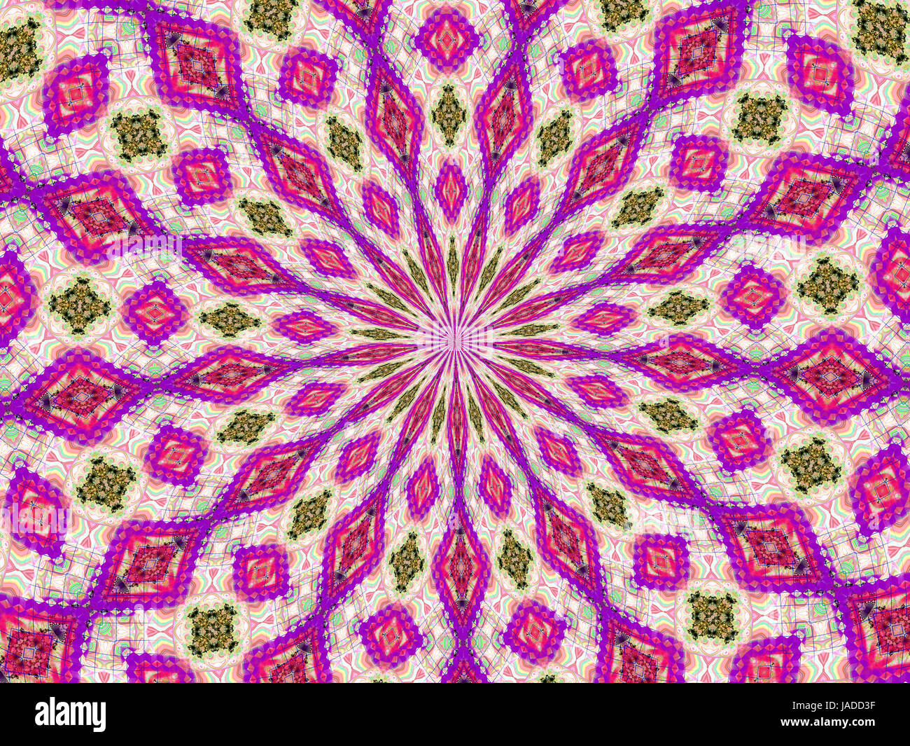 Kaleidoskop der violette Linien und interessante Formen Stockfoto