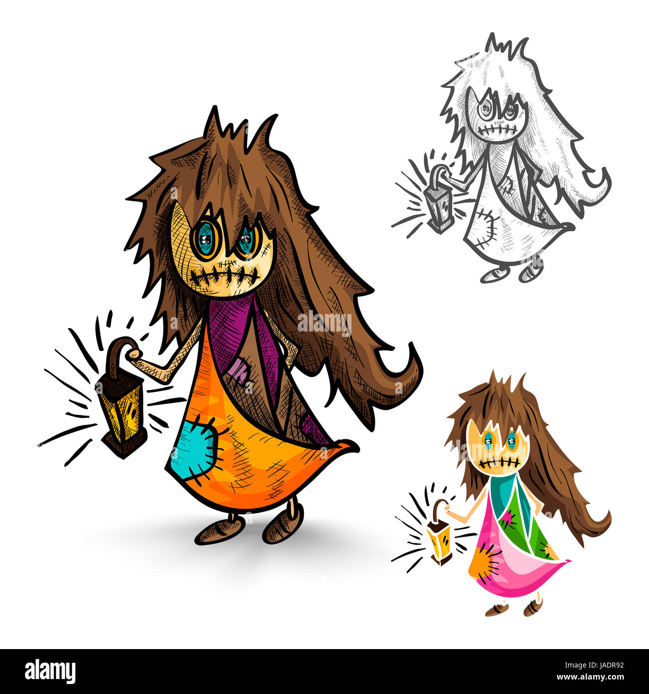 halloween-monster-isoliert-gruselige-hand-gezeichnete-freak-hexen-satz