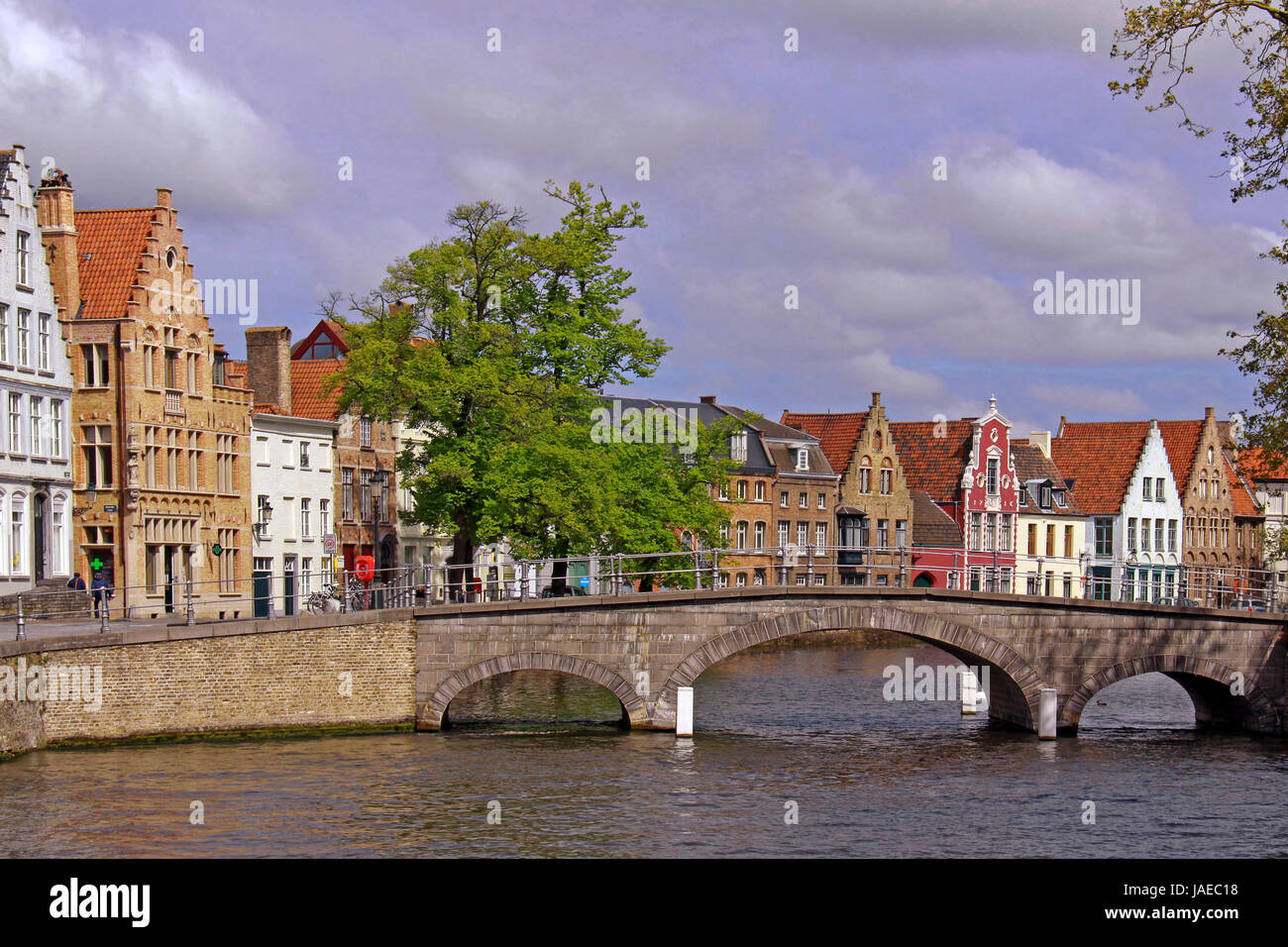 Carmersbrug in Brügge Stockfoto