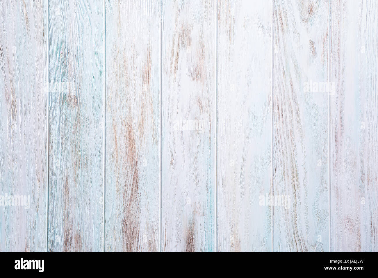 Blau, Türkis, weiß alten Holzbrett Hintergrund. Vertikale Streifen Stockfoto