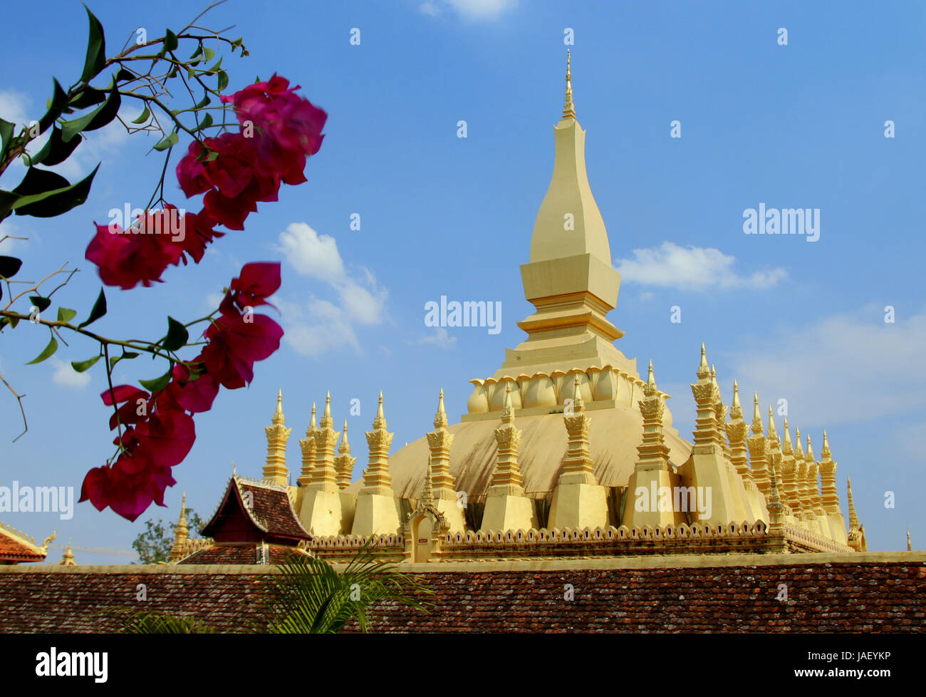 Laos tempel Symbol Stockfoto