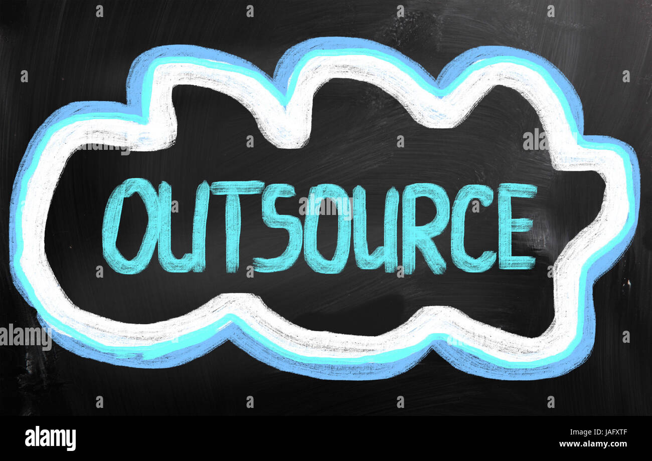 Outsourcing-Konzept Stockfoto