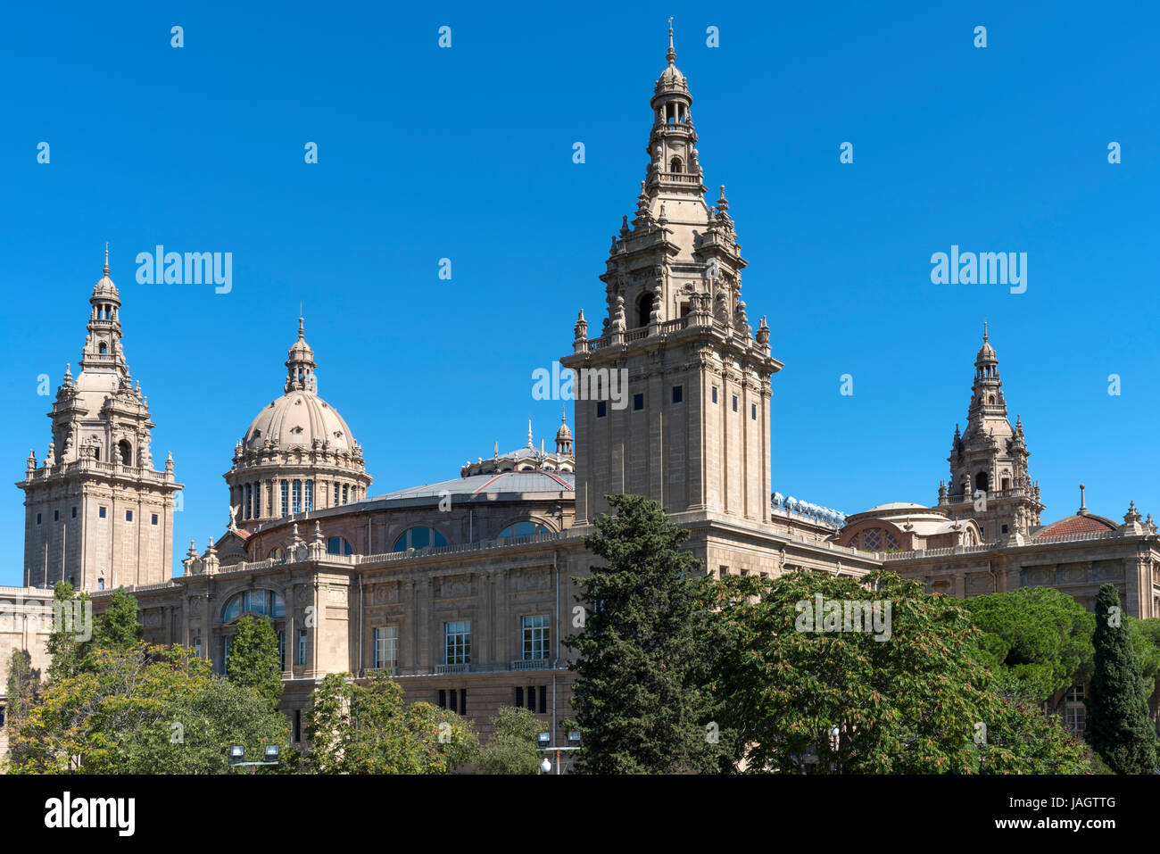 Das Museu Nacional d ' Art de Catalunya, MNAC, Kunstmuseum, Barcelona, Spanien Stockfoto