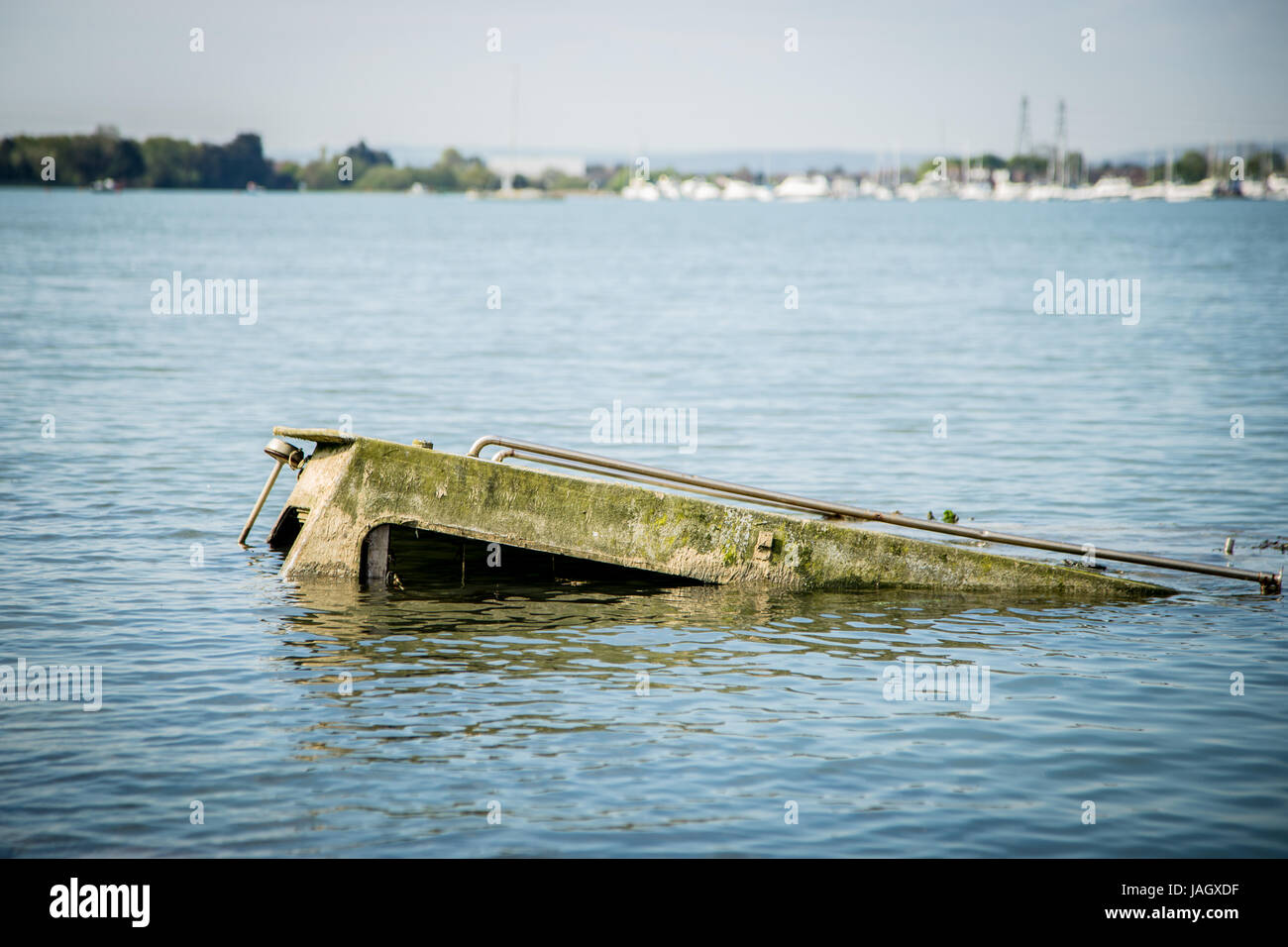 Sinkendes Schiff Stockfoto