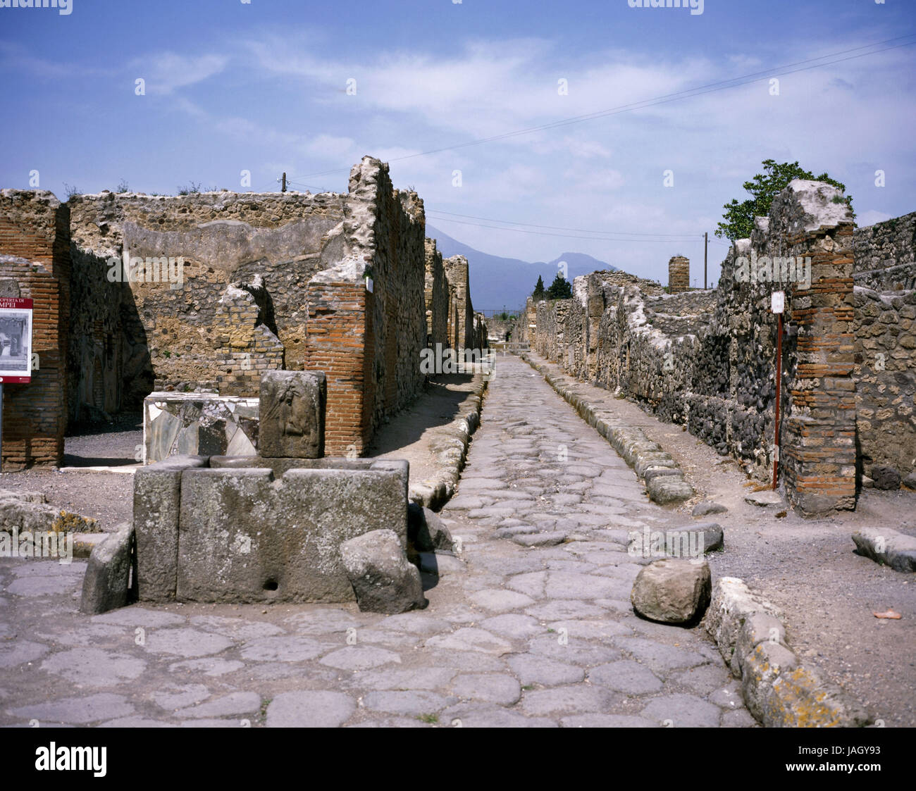 Pompeji, Italien, Stadt, zerstört, vollständig begraben ...