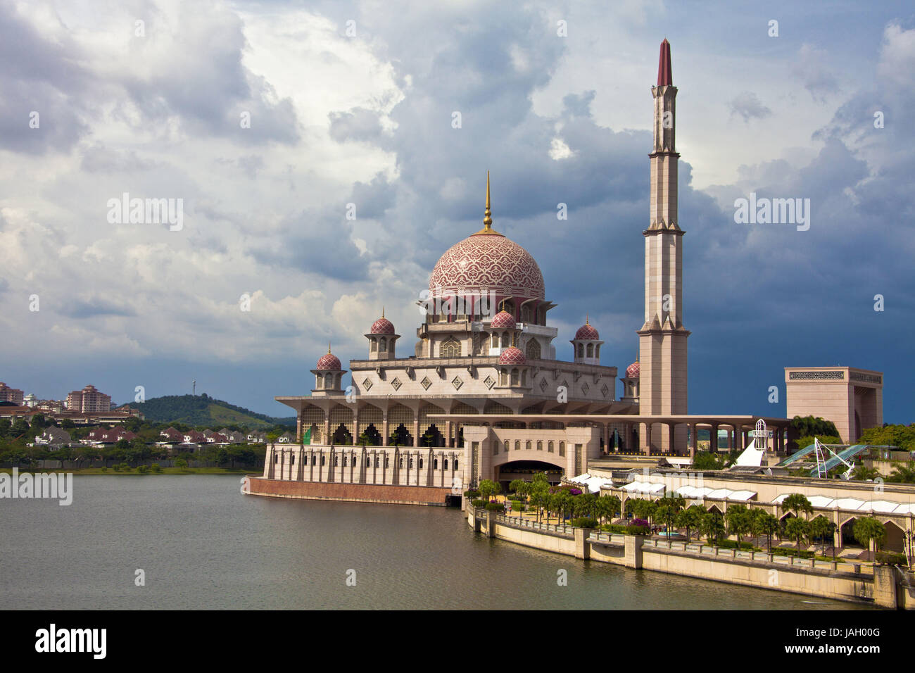 Malaysia, Putrajaya, Putra Moschee, Stockfoto
