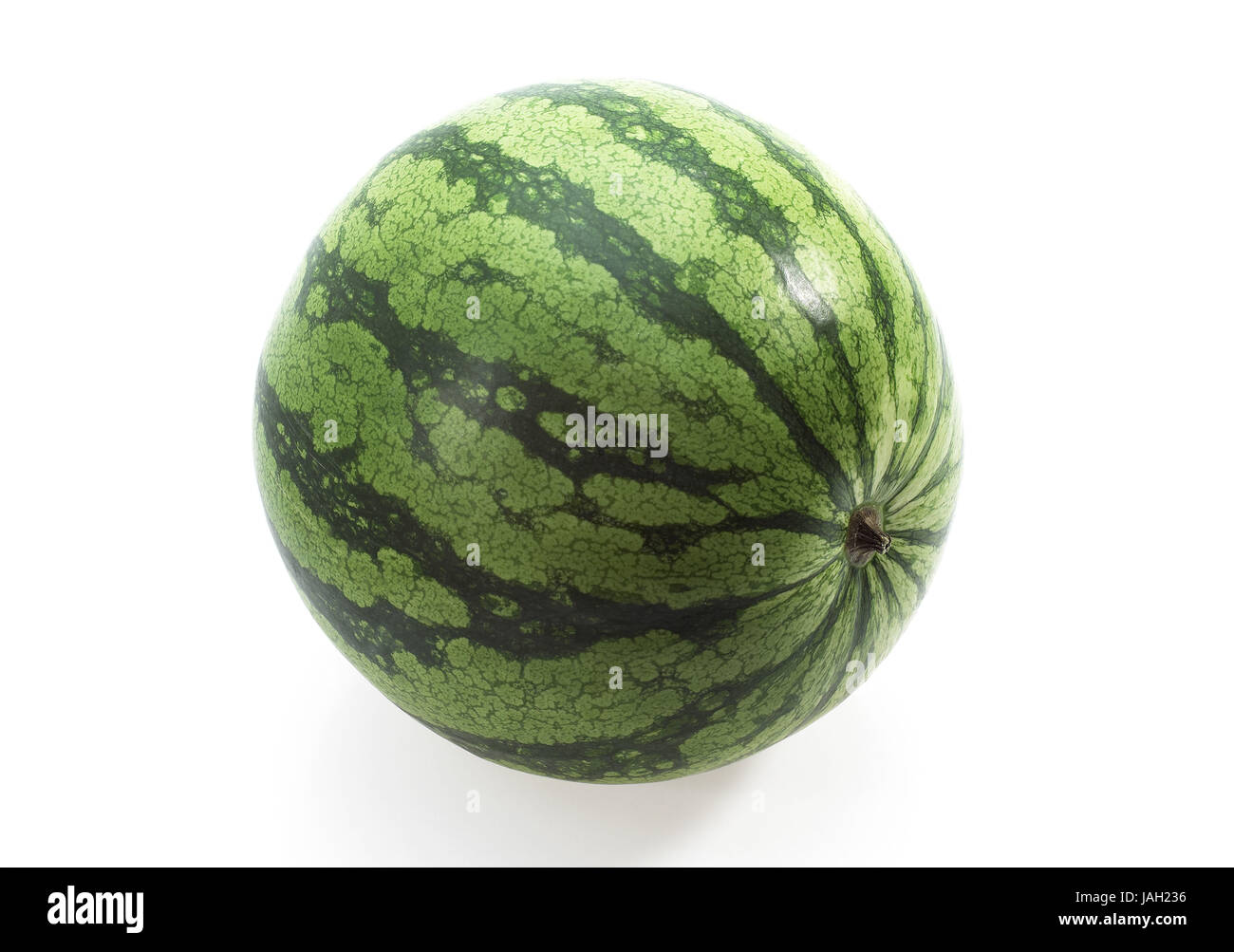 Wassermelone, Citrullus Lanatus, weißer Hintergrund, Stockfoto