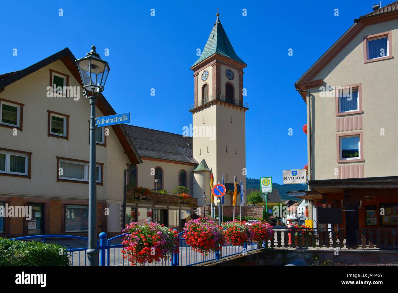 Schwarzwald, Peterstal, Kirche, Stockfoto