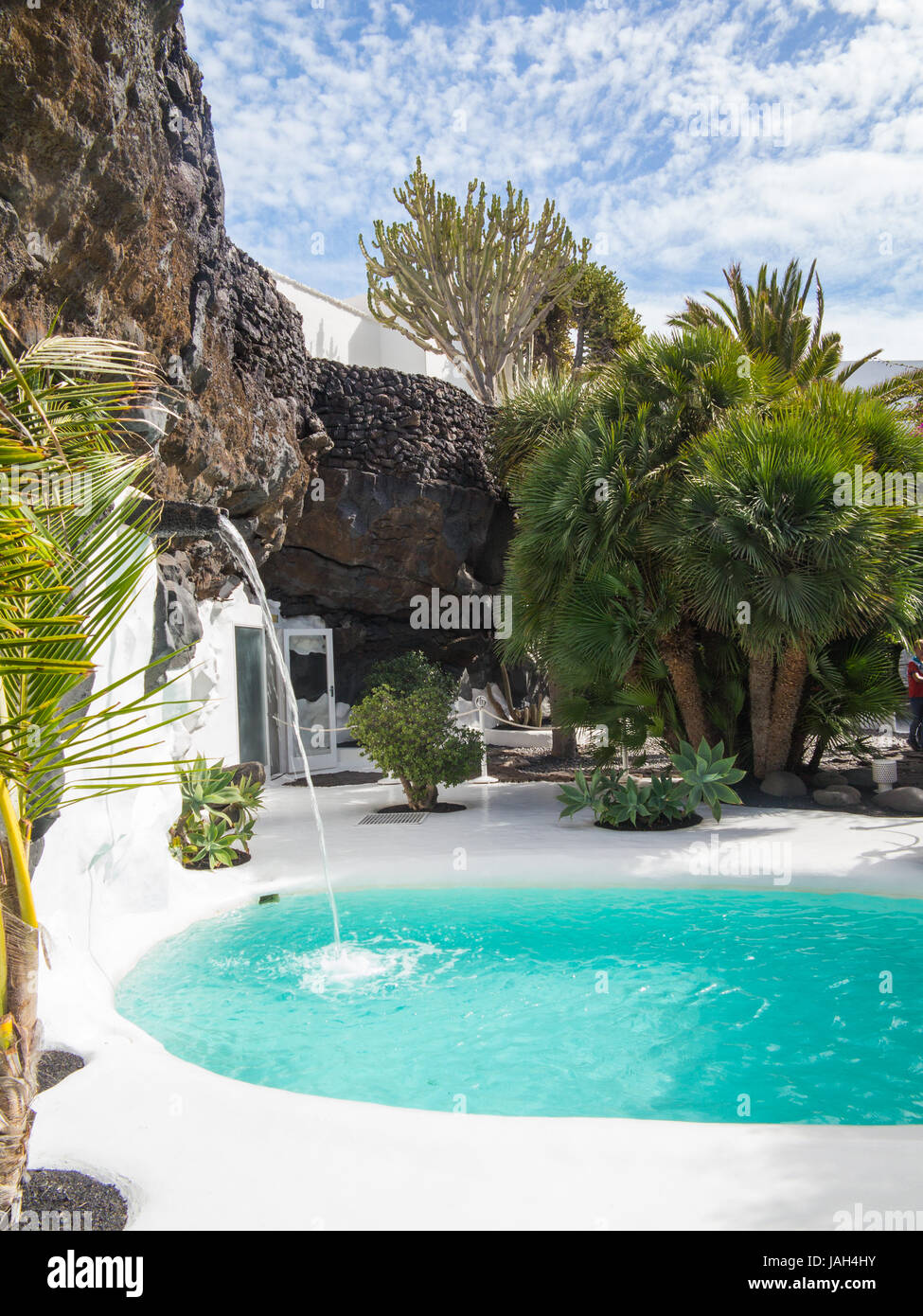 Schwimmbad Im Haus Museum Von Cesar Manrique In Tahiche Auf Insel